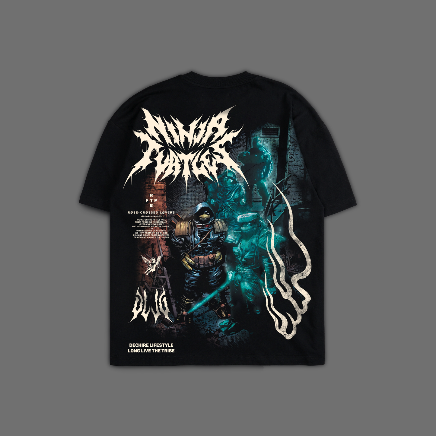 THE LAST RONIN '6 YEAR ANNIVERSARY EDITION' OVERSIZED TEE IN BLACK