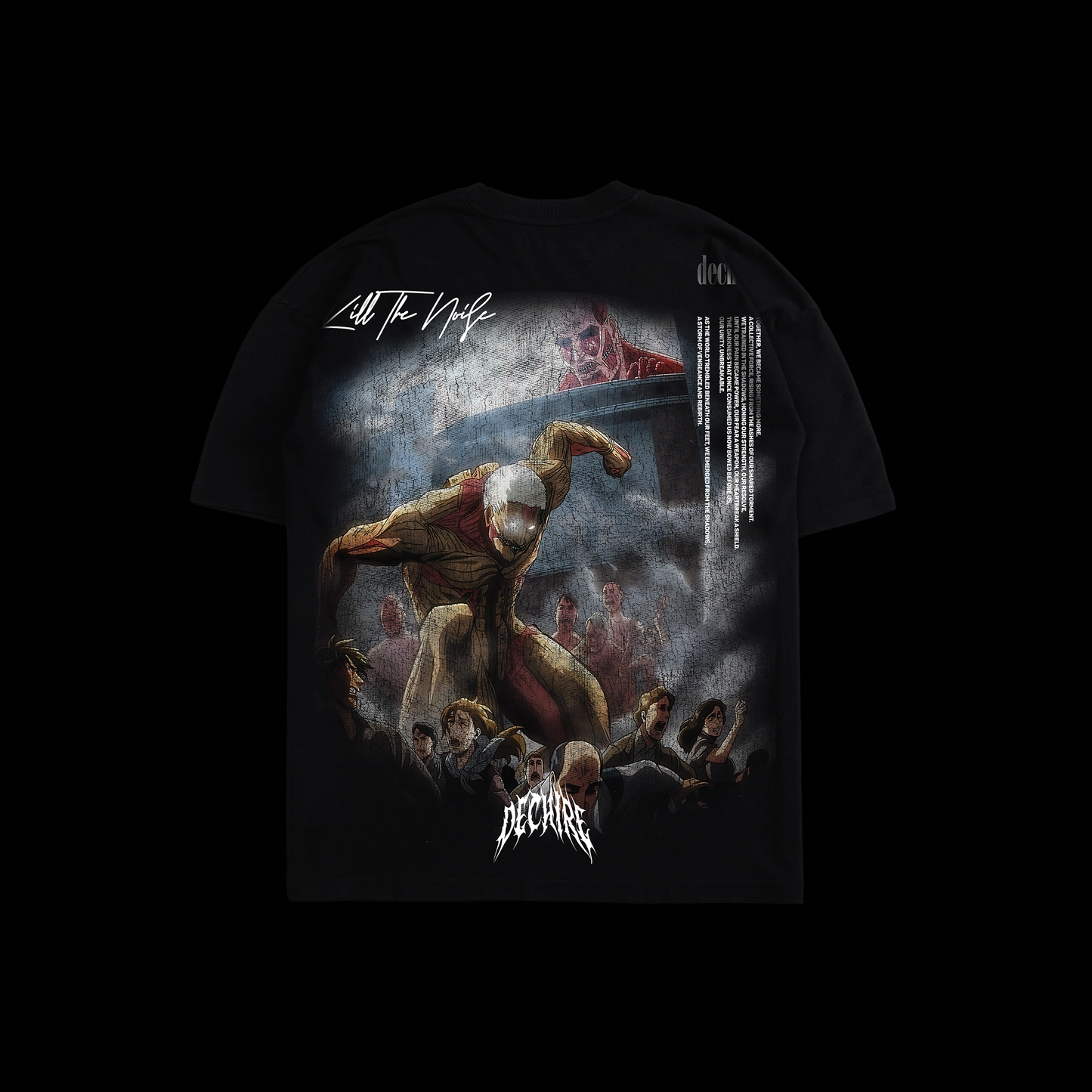 BREACH OF WALL MARIA 'LIMITED' 6oz OVERSIZED TEE IN BLACK