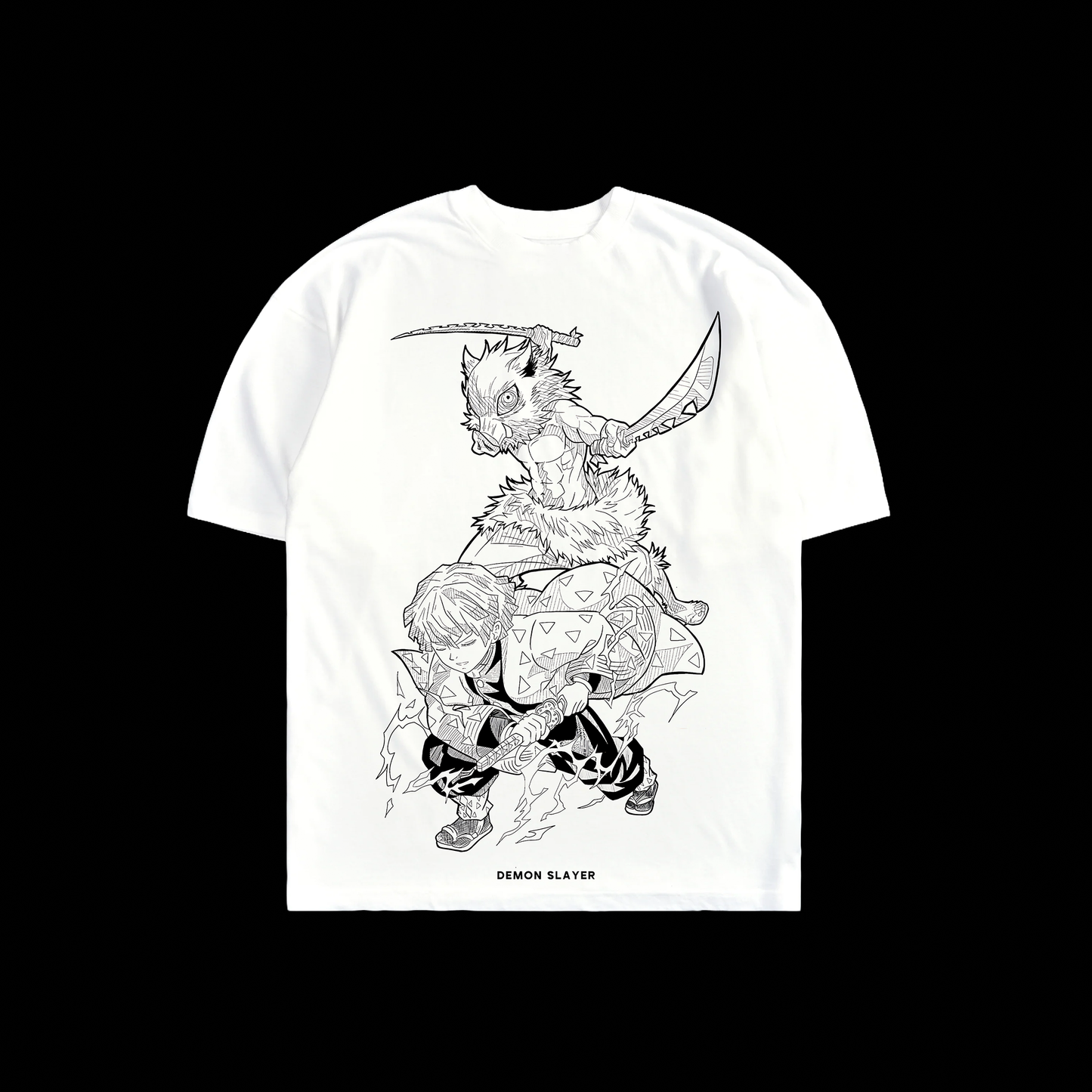 INOSUKE & ZENITSU 'LIMITED' 6oz OVERSIZED TEE IN WHITE
