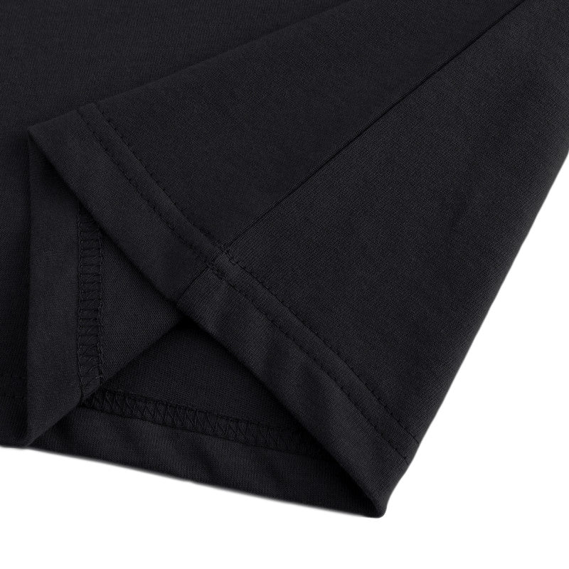 BLACK ON BLACK JERSEY COMBED LOOSE FIT TANK TOP