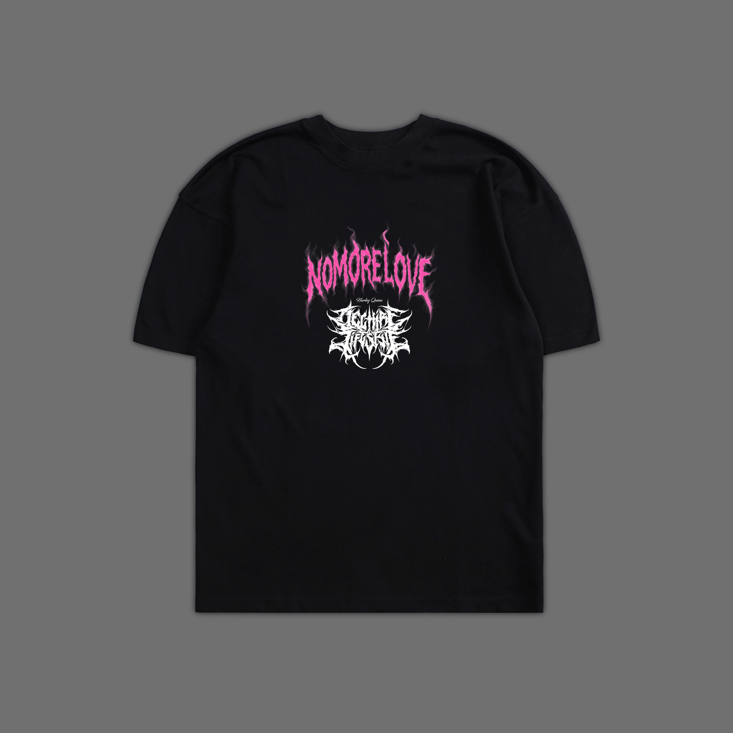 NO MORE LOVE | HARLEY QUINN 'LIMITED' OS TEE IN BLACK, GRAY, & PURPLE