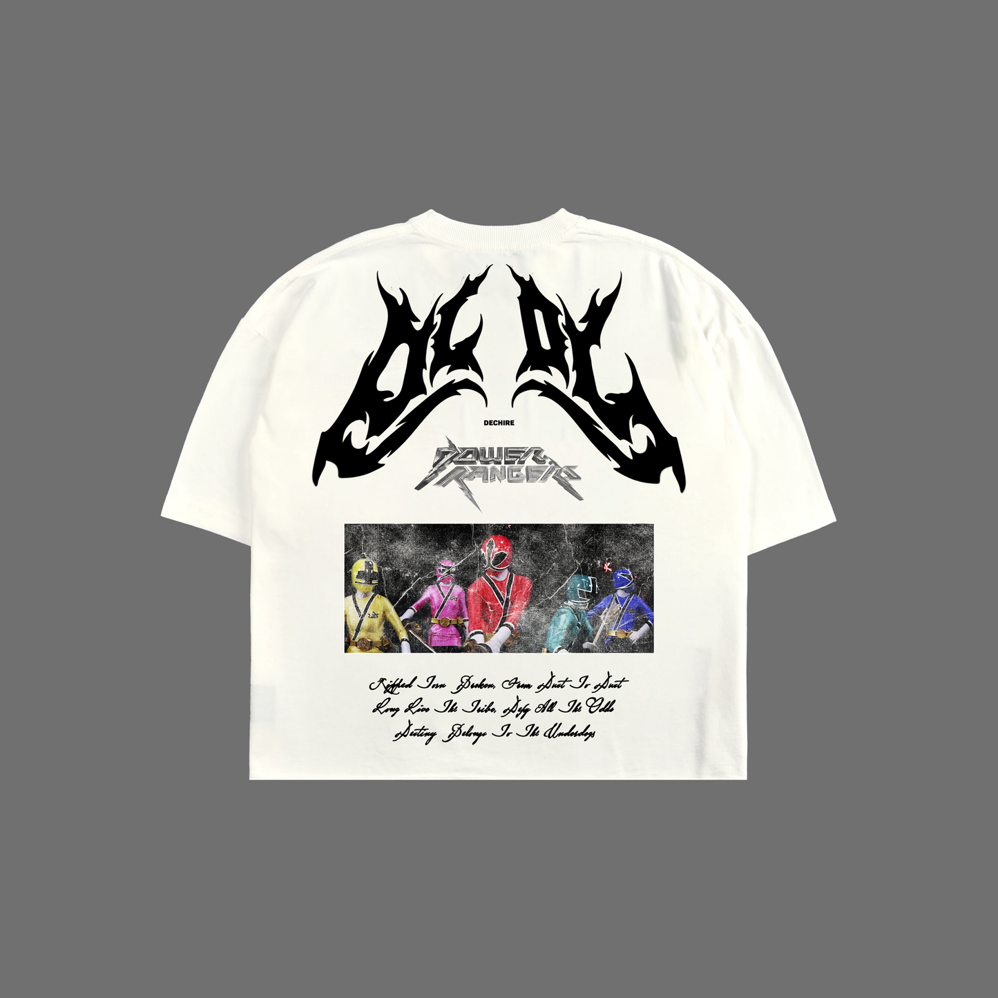 SAMURAI || SUPER SENTAI 'LIMITED' OVERSIZED BOXY TERRY TEE IN BLACK