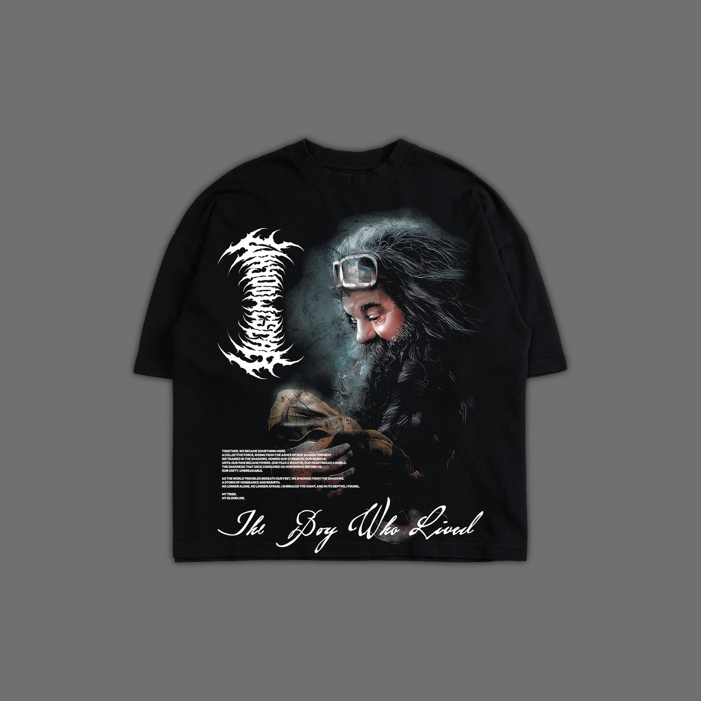 SORCERER'S STONE | TBWL 'LIMITED' OS BOXY TEE IN BLACK