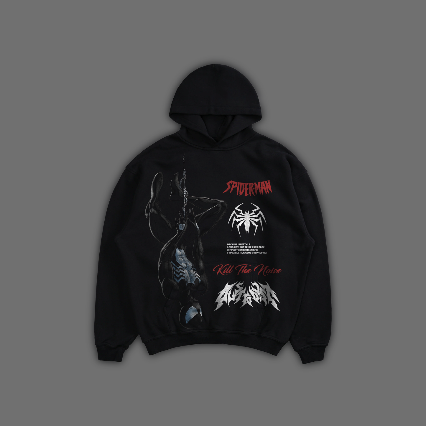 THE BLACK SUIT 'ULTRA HEAVYWEIGHT' OVERSIZED DS HOODIE IN SHADOW