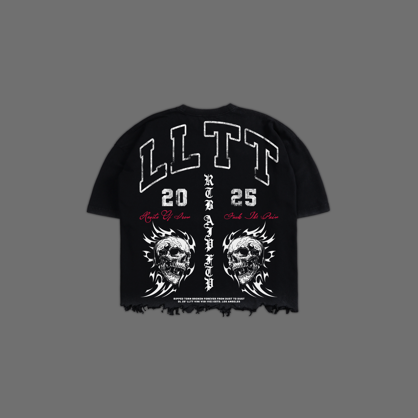 SF | SAGAT '1 OF 100' OVERSIZED BOXY GRUNGE CUT-OFF TEE