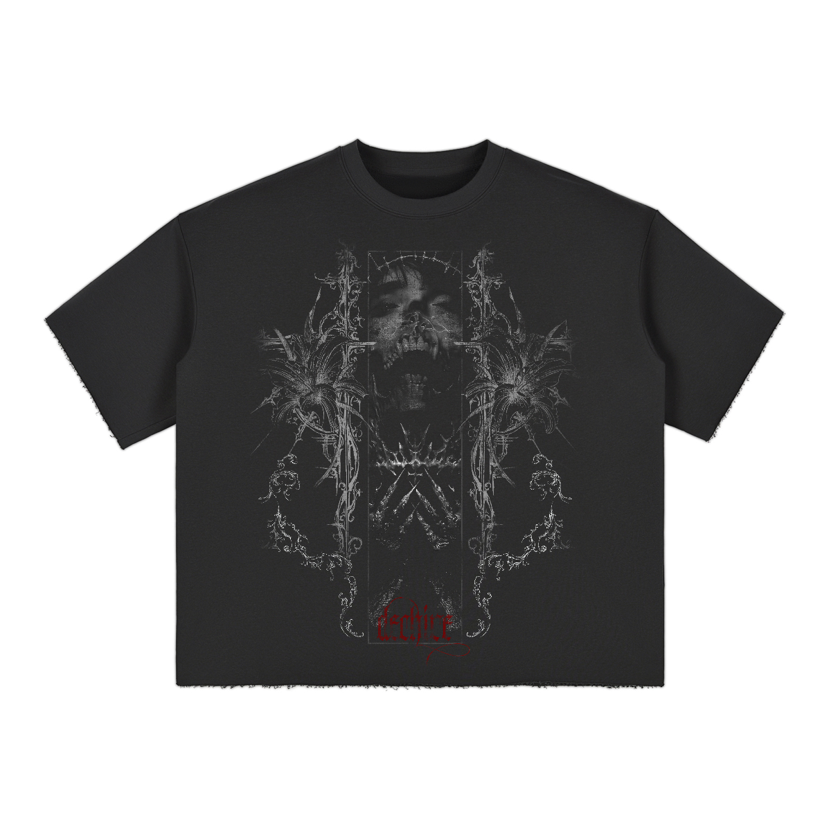 WITCHES CURSE 'LIMITED' FRENCH TERRY RAW EDGE OS TEE
