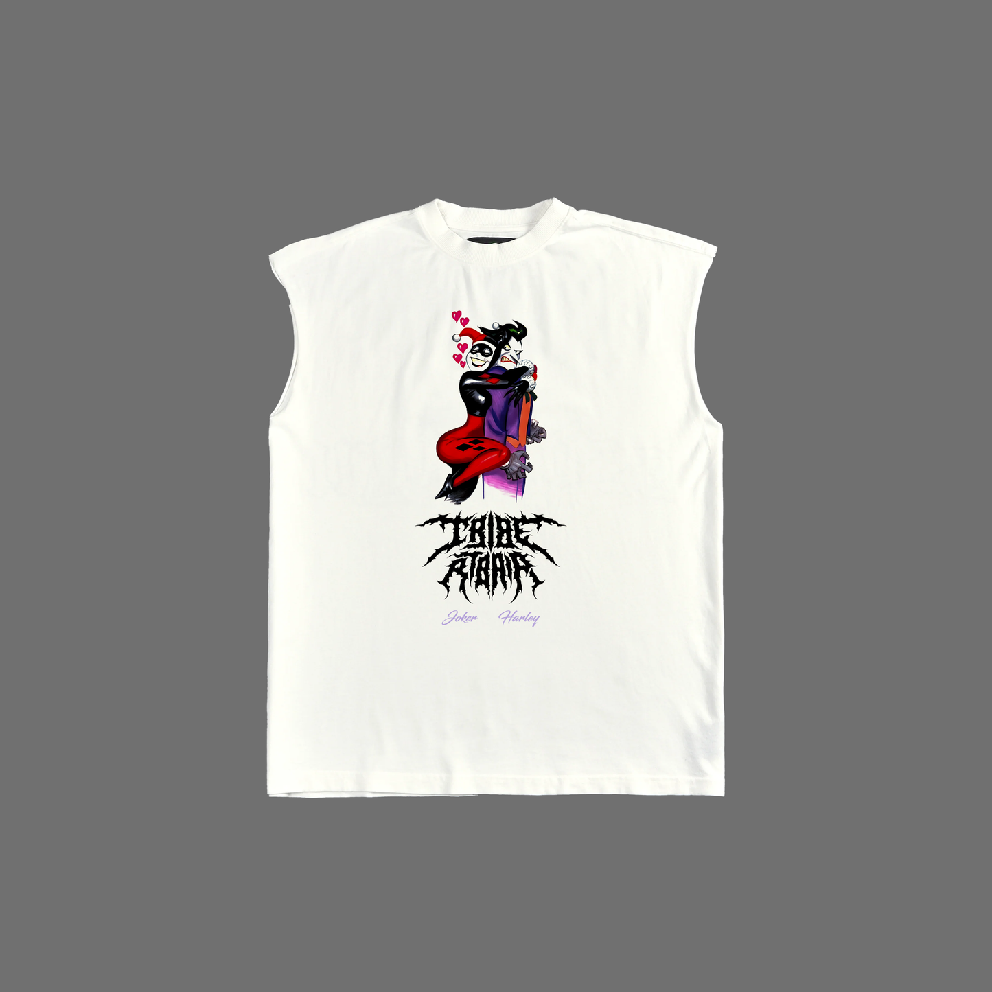 JOKER & HARLEY | RCL '97 SERIES' MUSCLE TEE IN WHITE