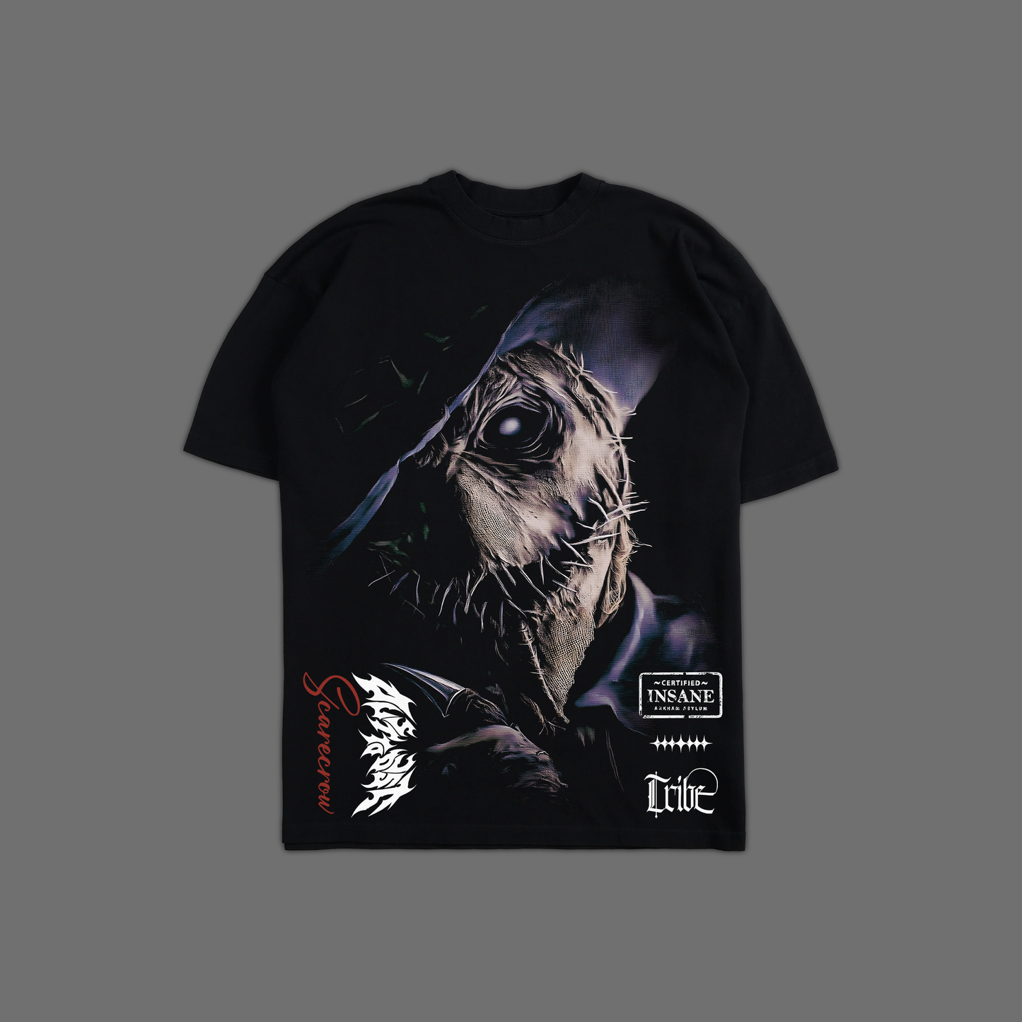 SCARECROW | CERTIFIED INSANE 'LIMITED' OVERSIZED TEE IN BLACK