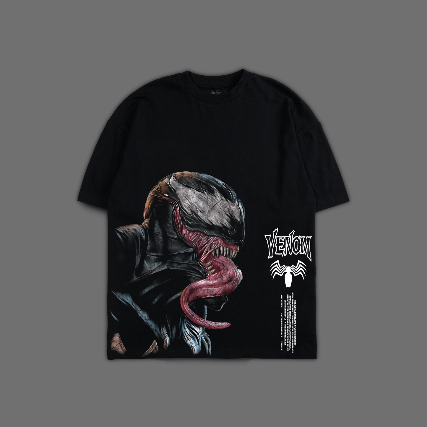 VENOM | SYMBIOTIC CHAOS '1 OF 200' OVERSIZED TEE IN BLACK