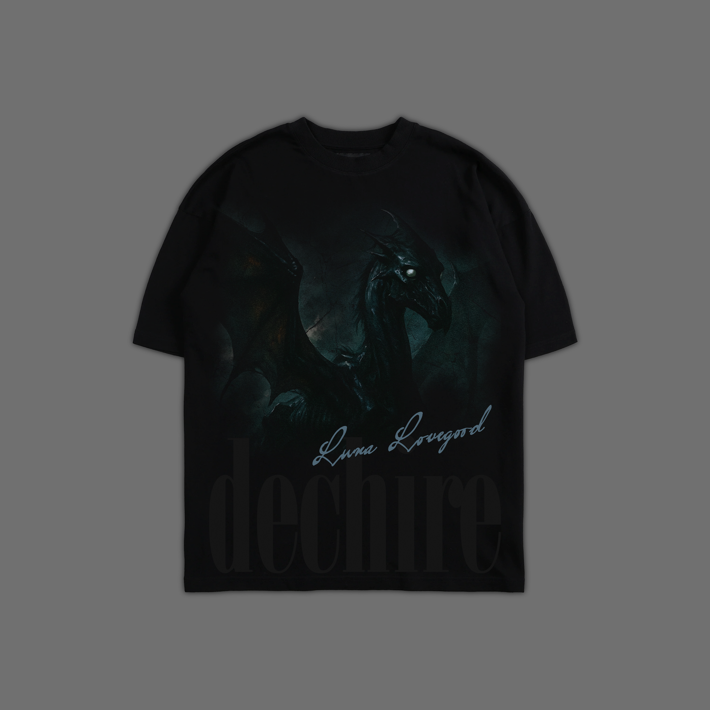 LUNA & THE THESTRALS 'LIMITED' OVERSIZED TEE IN BLACK