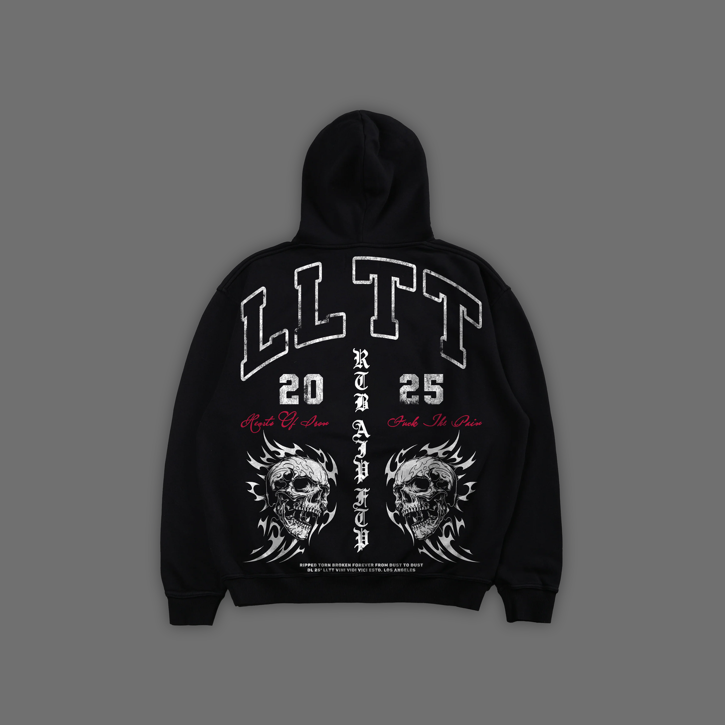 SF | SAGAT 'LIMITED' PULLOVER OS FLEECE HOODIE IN BLACK