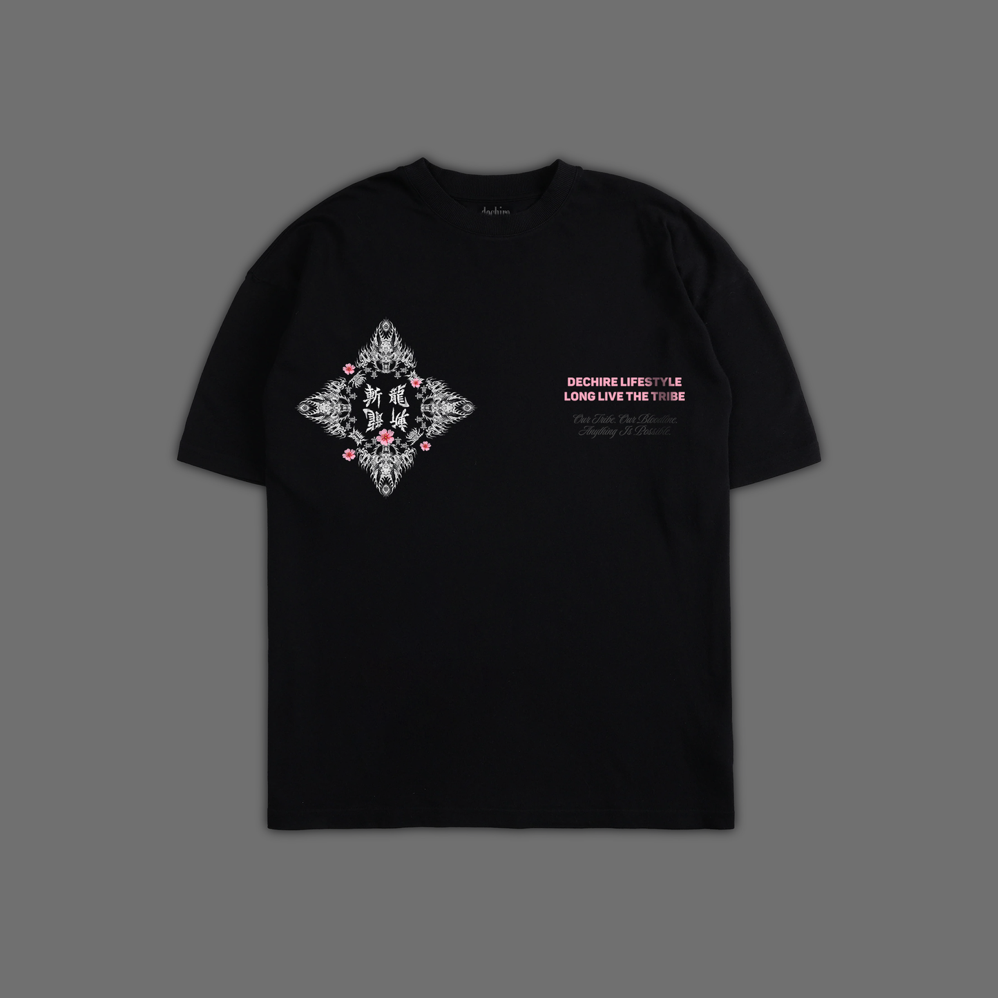 REVENGE ARC 'LIMITED' OVERSIZED TEE IN BLACK