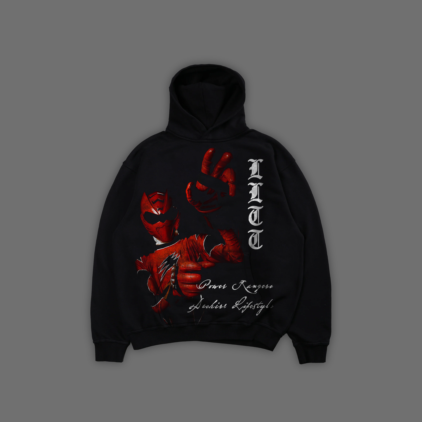 JUNGLE FURY || RED RANGER PULLOVER PLUSH HOODIE