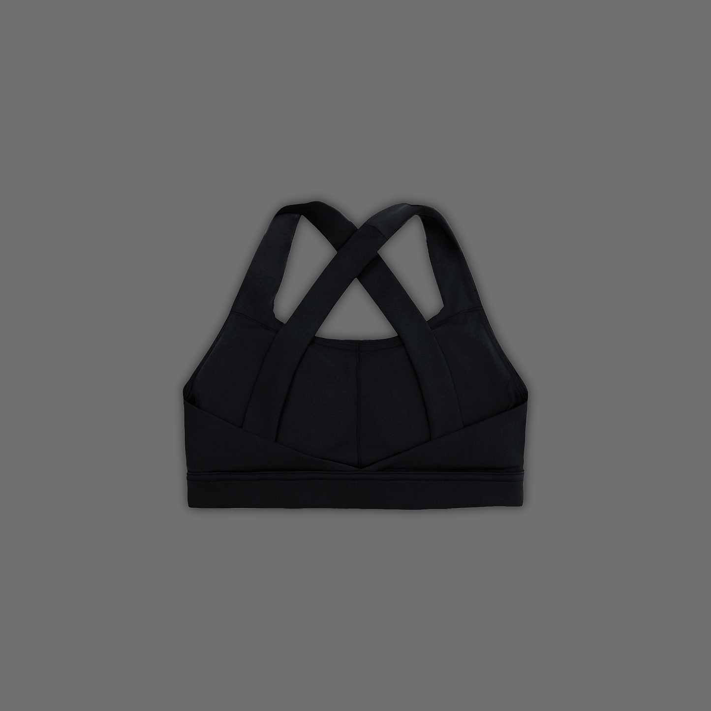 'WHY DO WE SCAR' DLFemme™ SHOCKPROOF SPORTS BRA IN MIDNIGHT BLK