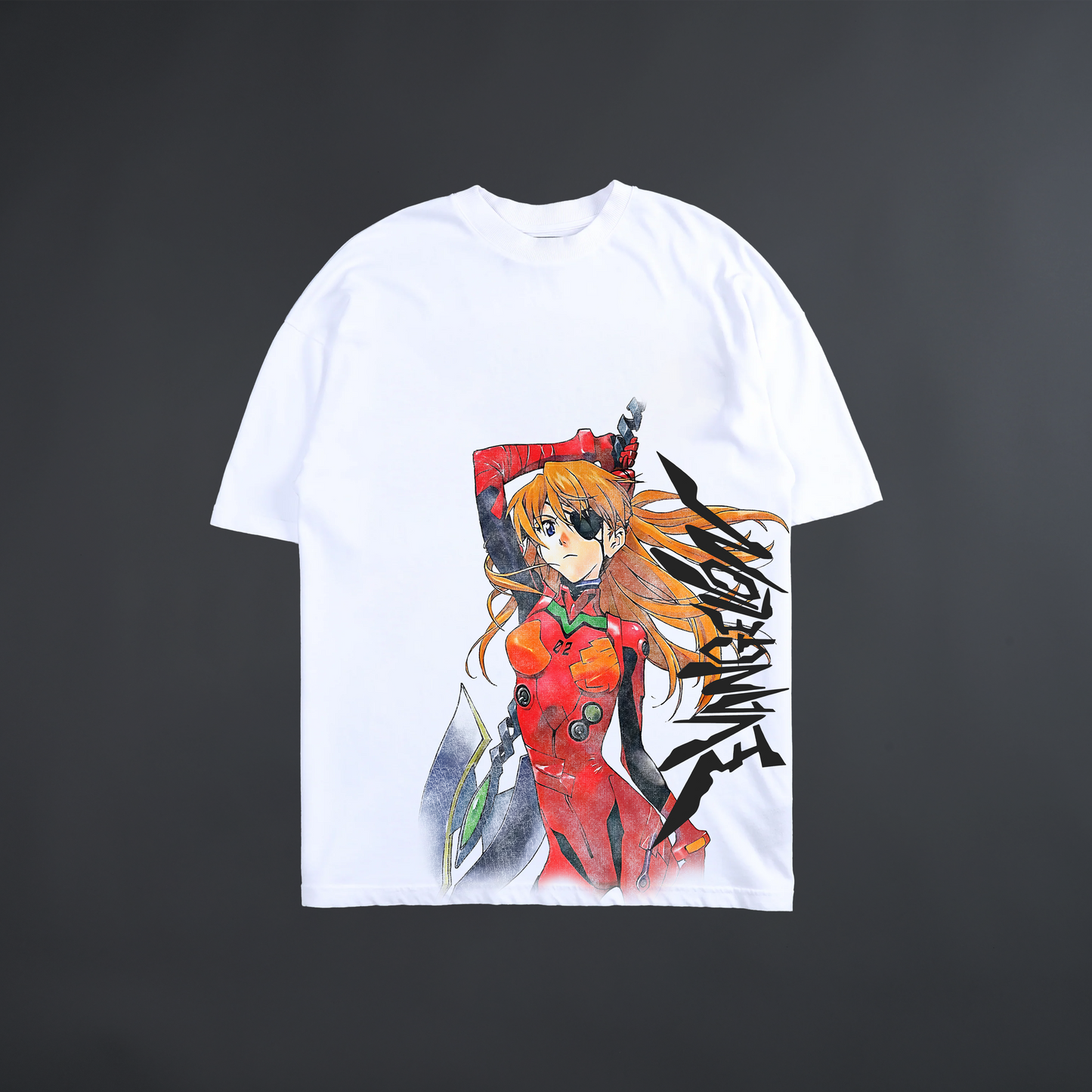 EVA-02 'LIMITED' OVERSIZED TEE IN WHITE