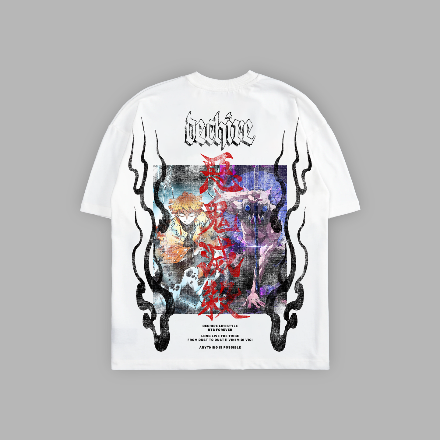 INOSUKE & ZENITSU 'LIMITED' 6oz OVERSIZED TEE IN WHITE