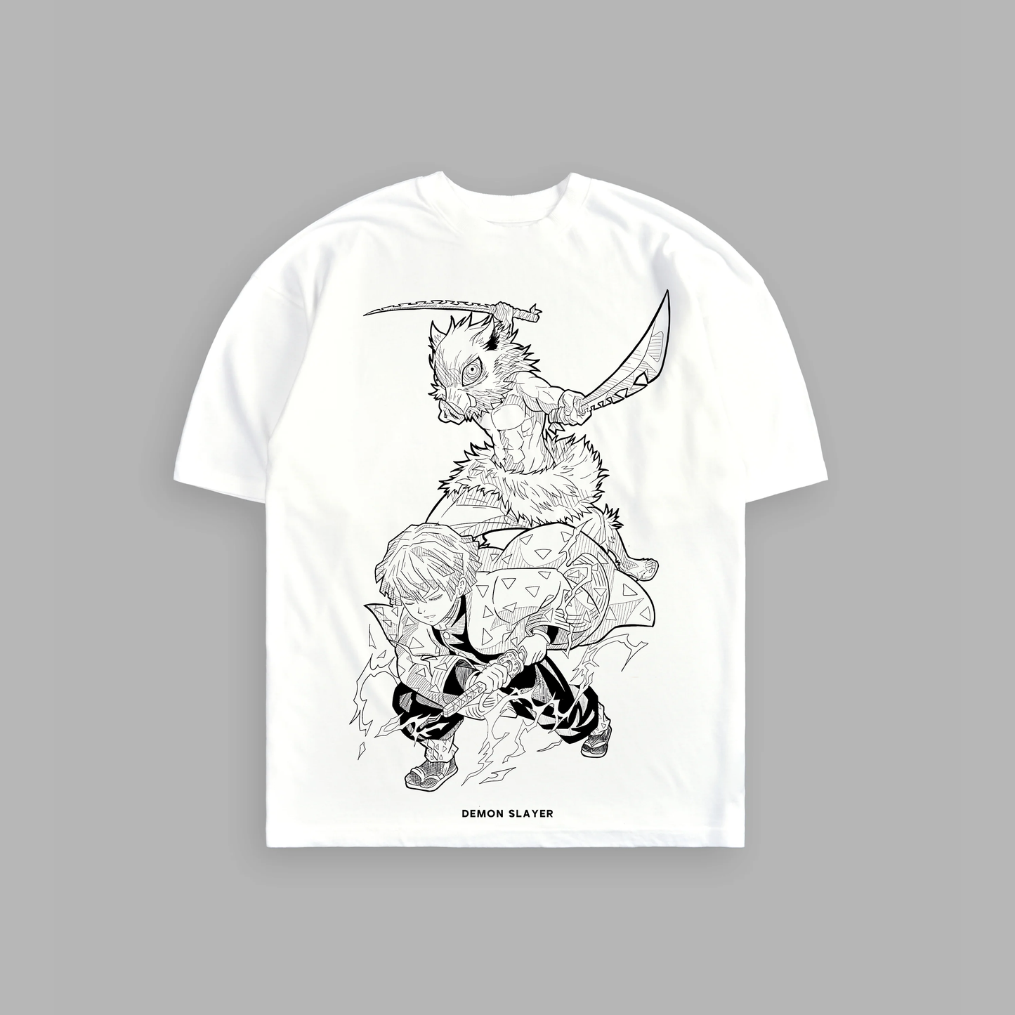 INOSUKE & ZENITSU 'LIMITED' 6oz OVERSIZED TEE IN WHITE