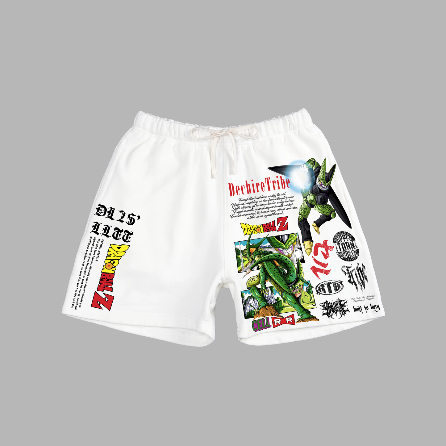 CELL SAGA 7" LOUNGE SHORTS IN WHITE