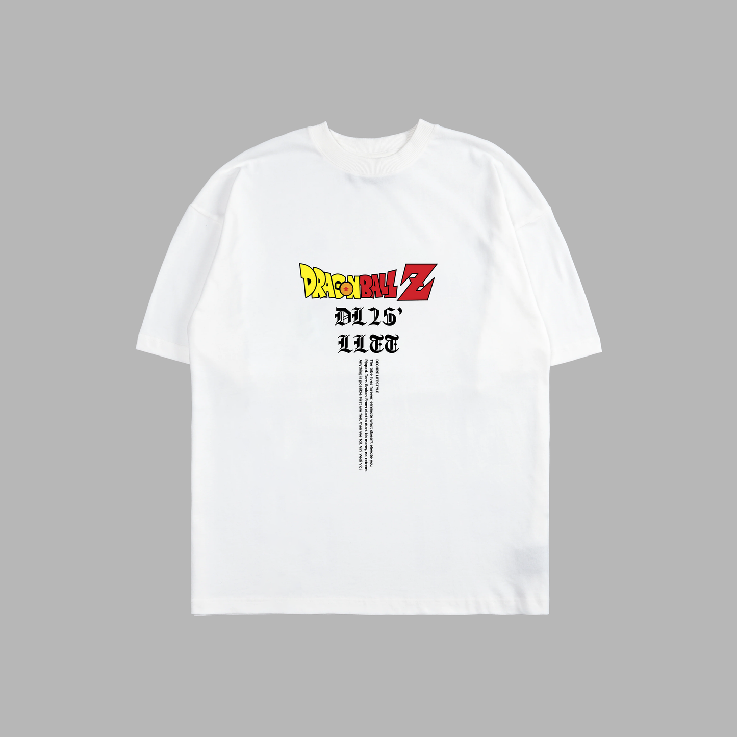 CELL SAGA 'LIMITED' 6oz OVERSIZED TEE IN WHITE