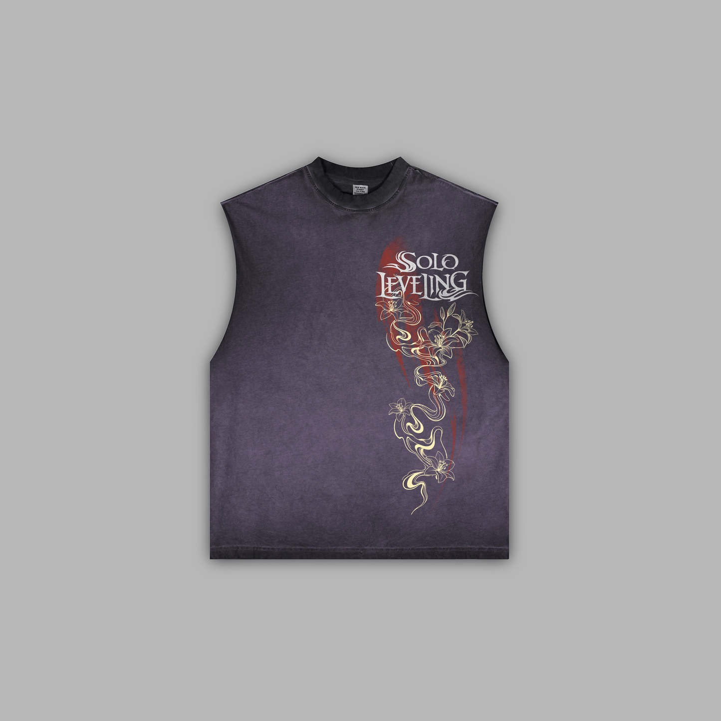 THE DANCER '1 OF 50' WASHED OS CREW NECK TANK IN LAVENDAR
