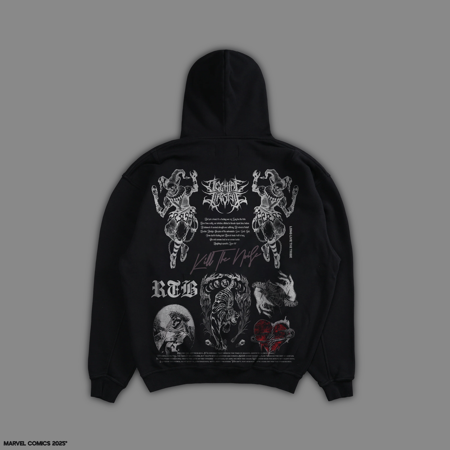 DAREDEVIL: BORN AGAIN 'LIMITED' DL:MADE 4060 TERRY HOODIE IN BLACK