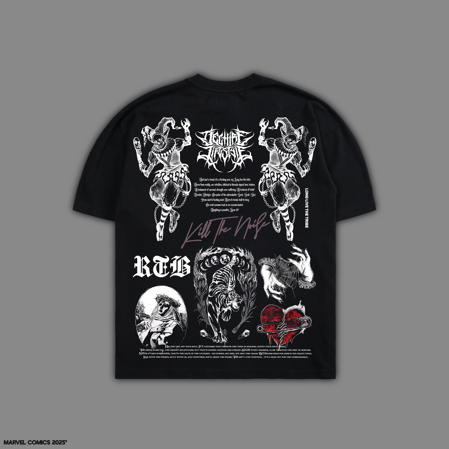 DAREDEVIL: BORN AGAIN 'LIMITED' 10oz OVERSIZED TEE IN BLACK