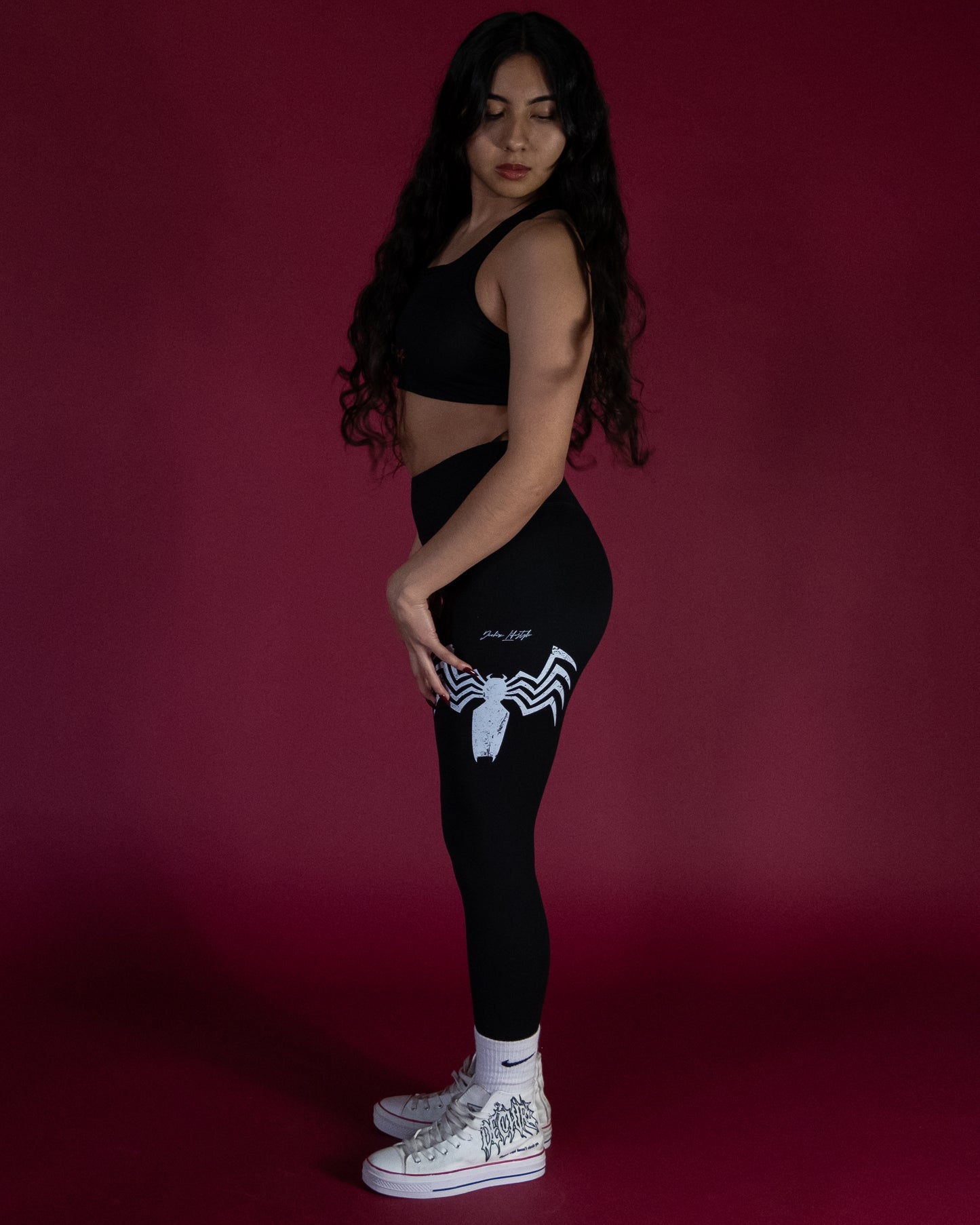 VENOM "1 OF 50" DL:MADE CONTOUR LEGGINGS IN BLACK