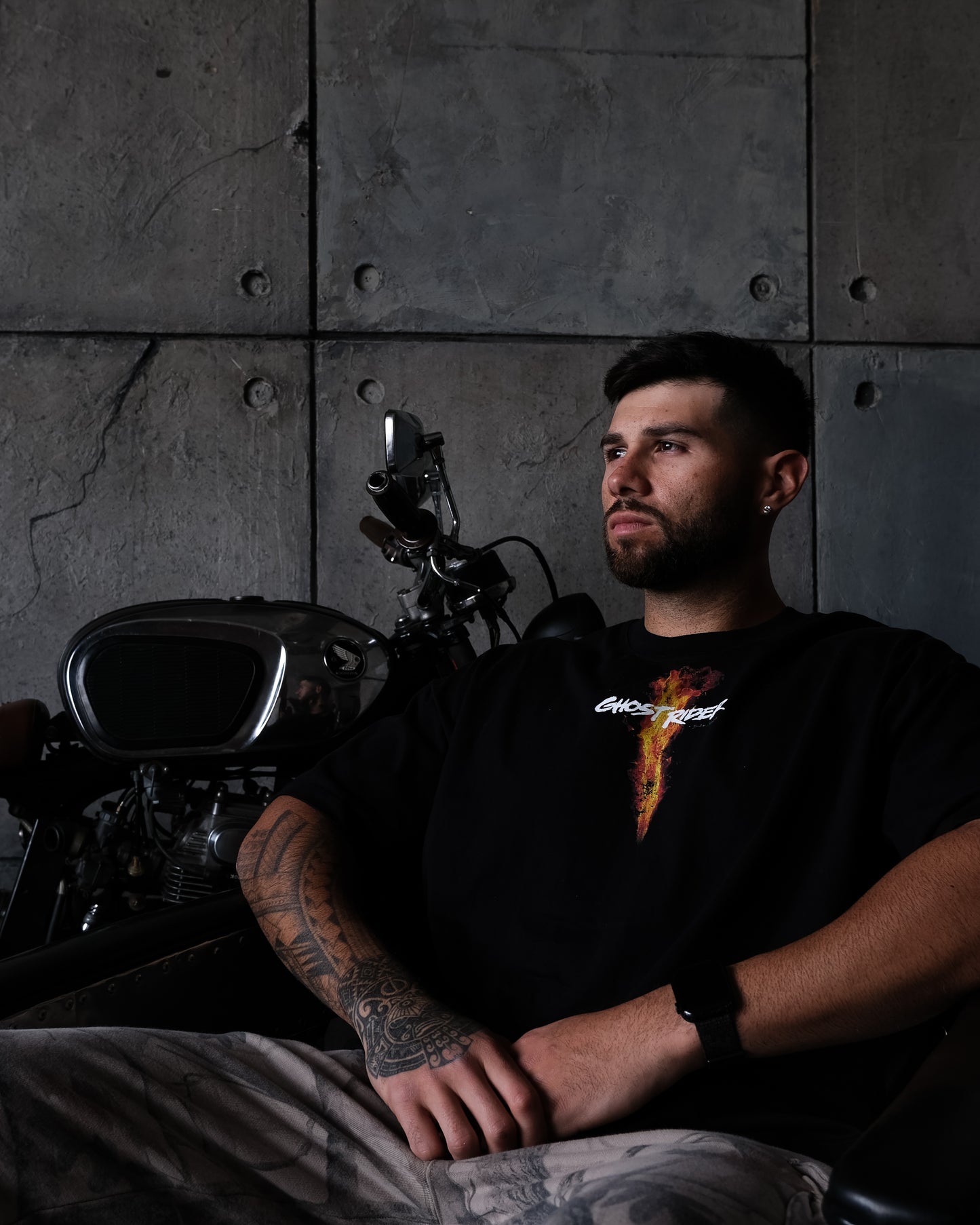 SPIRIT OF VENGEANCE 'LIMITED' 10oz OVERSIZED TEE IN BLACK