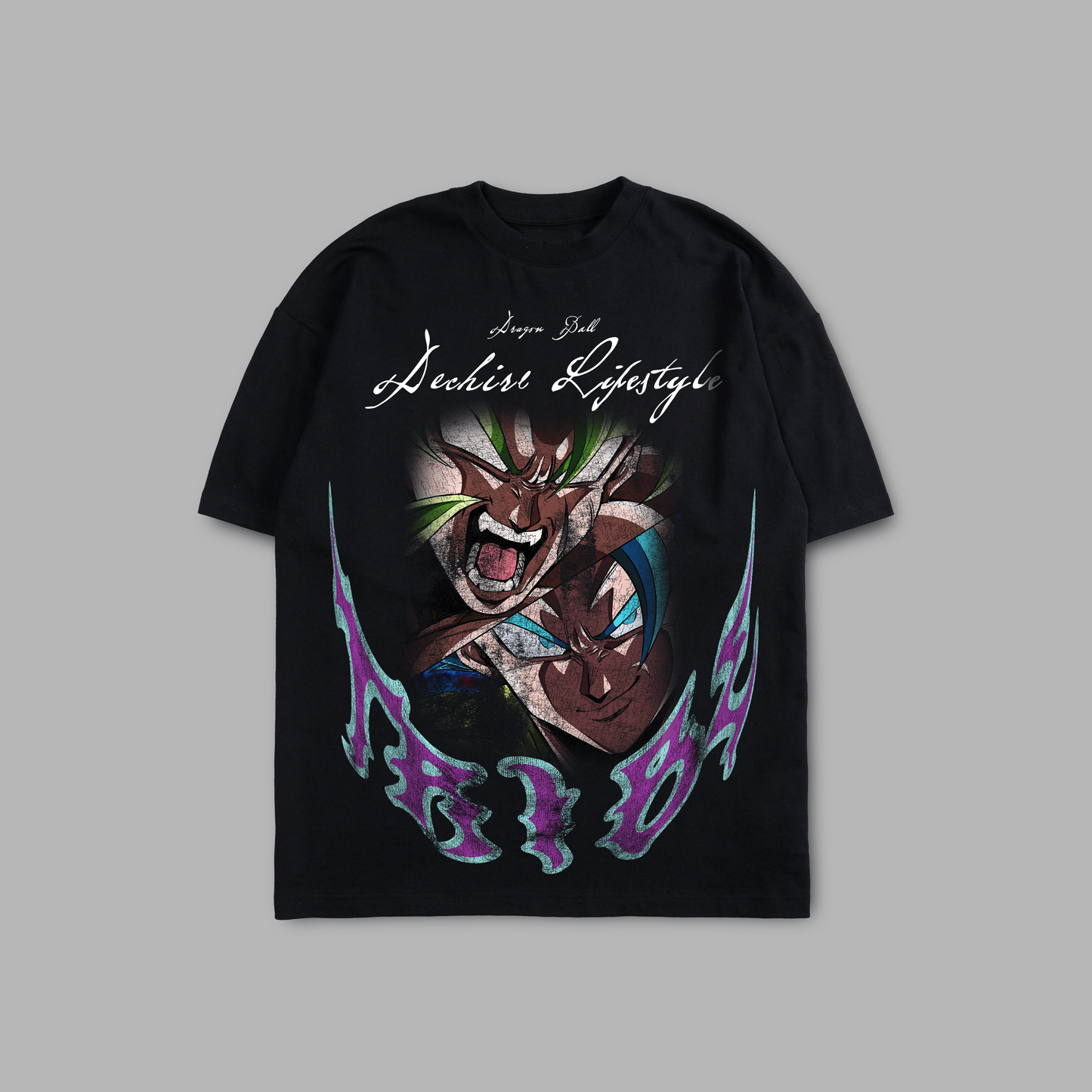 GOGETA vs. BROLY 'LIMITED' 6oz OVERSIZED TEE IN BLACK