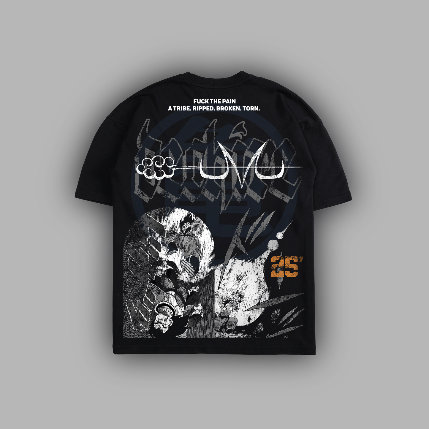 GOKU vs. VEGETA 'SOA24' 6oz OVERSIZED TEE IN BLACK