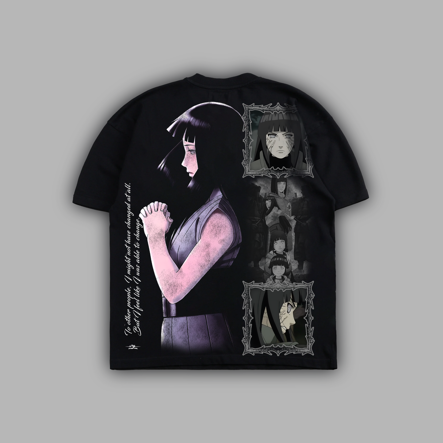 HINATA: EVOLUTION 'LIMITED' OVERSIZED TEE IN BLACK