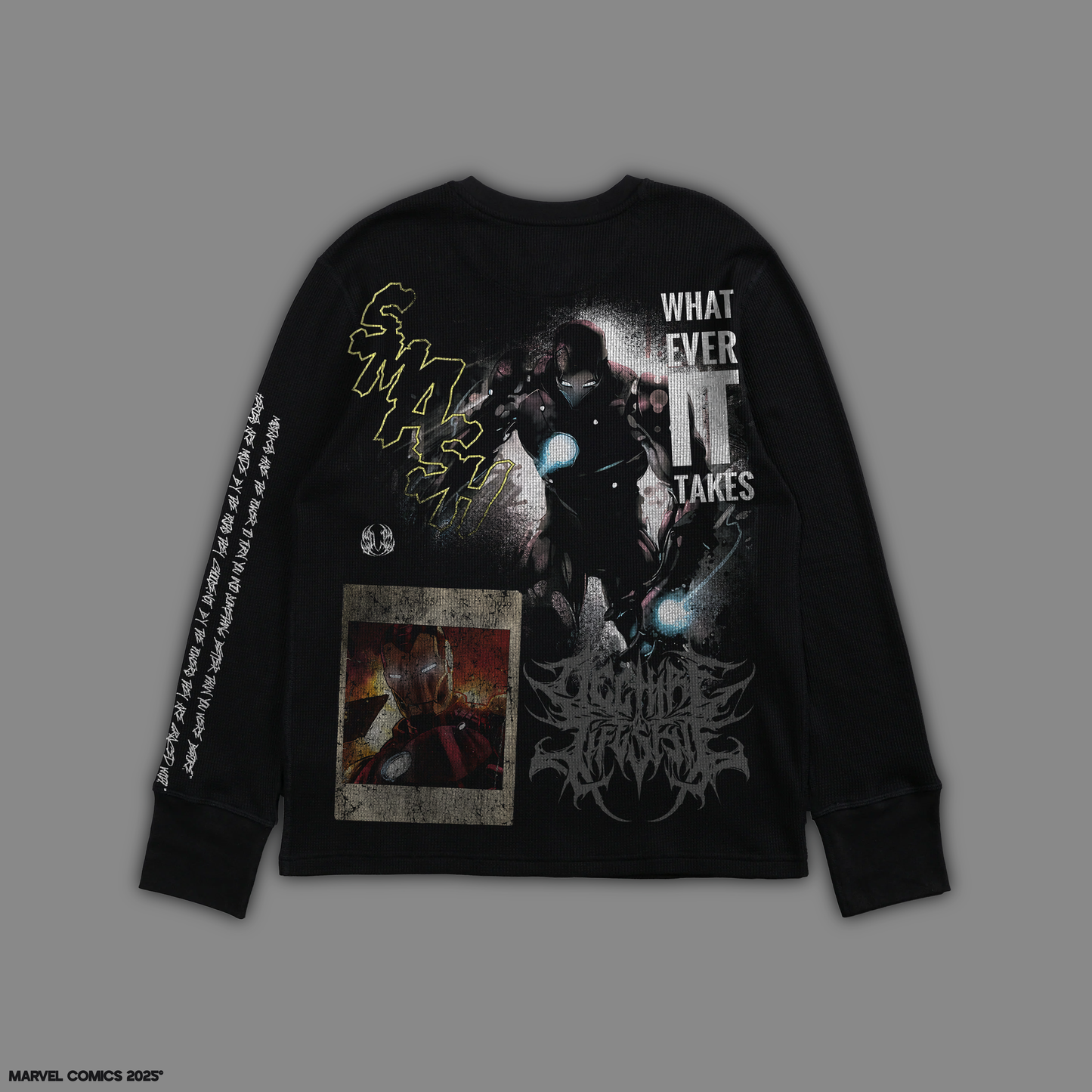 IRON HEART 'LIMITED'OVERSIZED L/S TEE IN SHADOW
