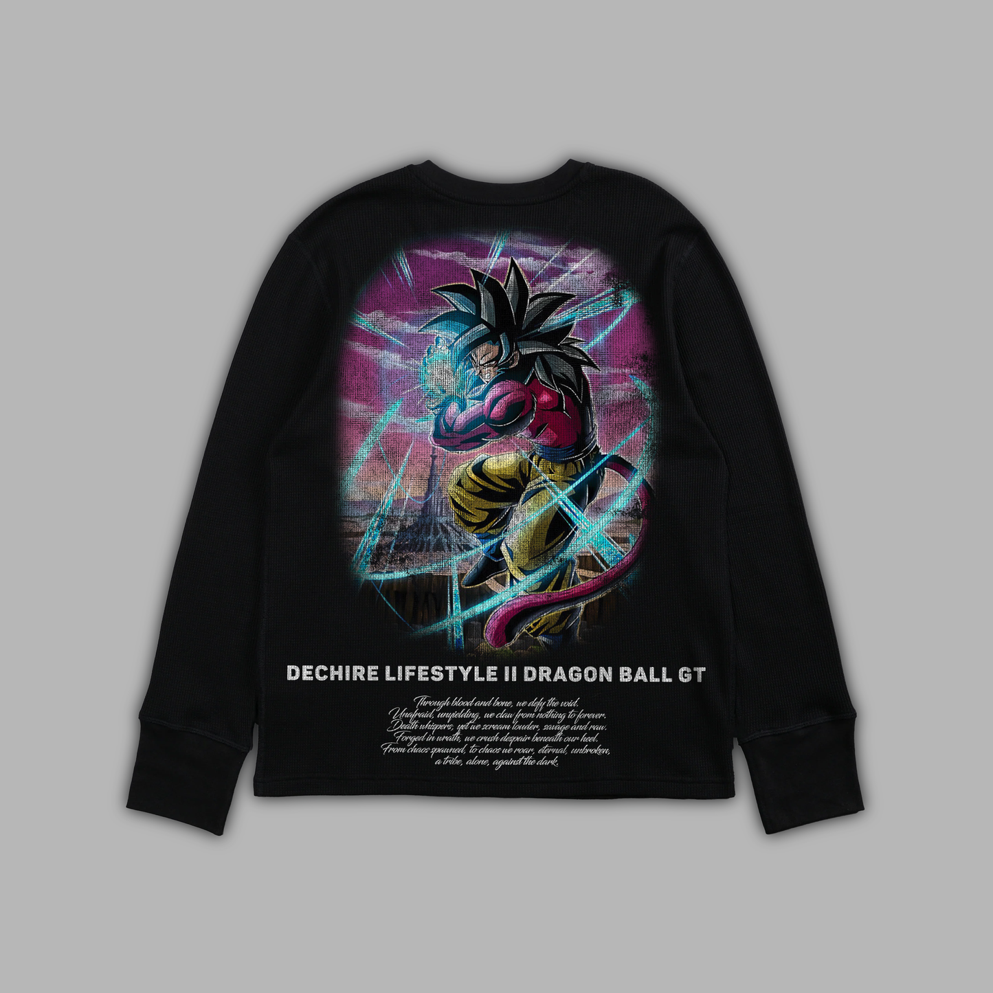 GOKU SS4 '1 OF 50' FOG® x DL® ESSENTIAL LS TEE IN MIDNIGHT