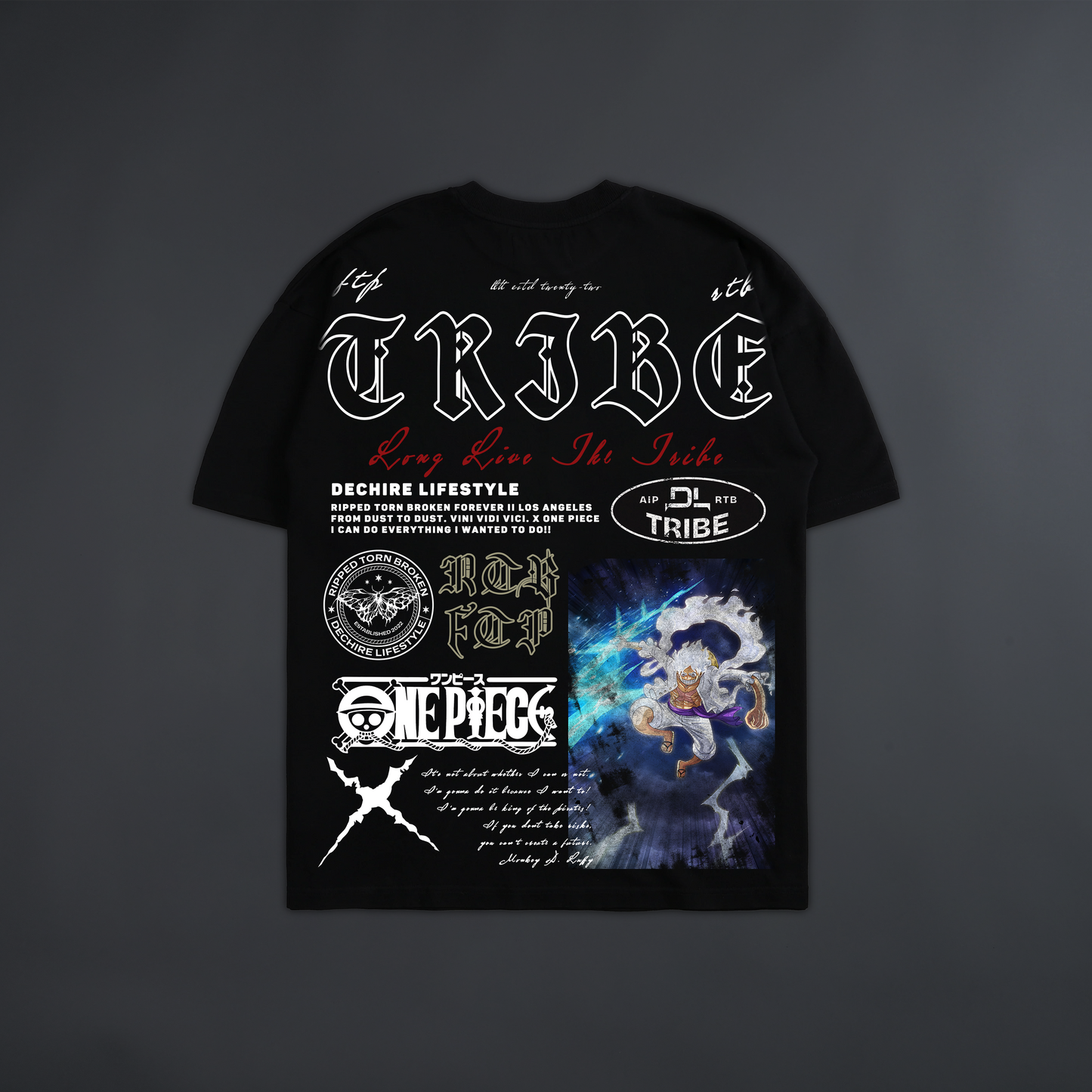 LUFFY GEAR FIVE '1 OF 200' OVERSIZED TEE