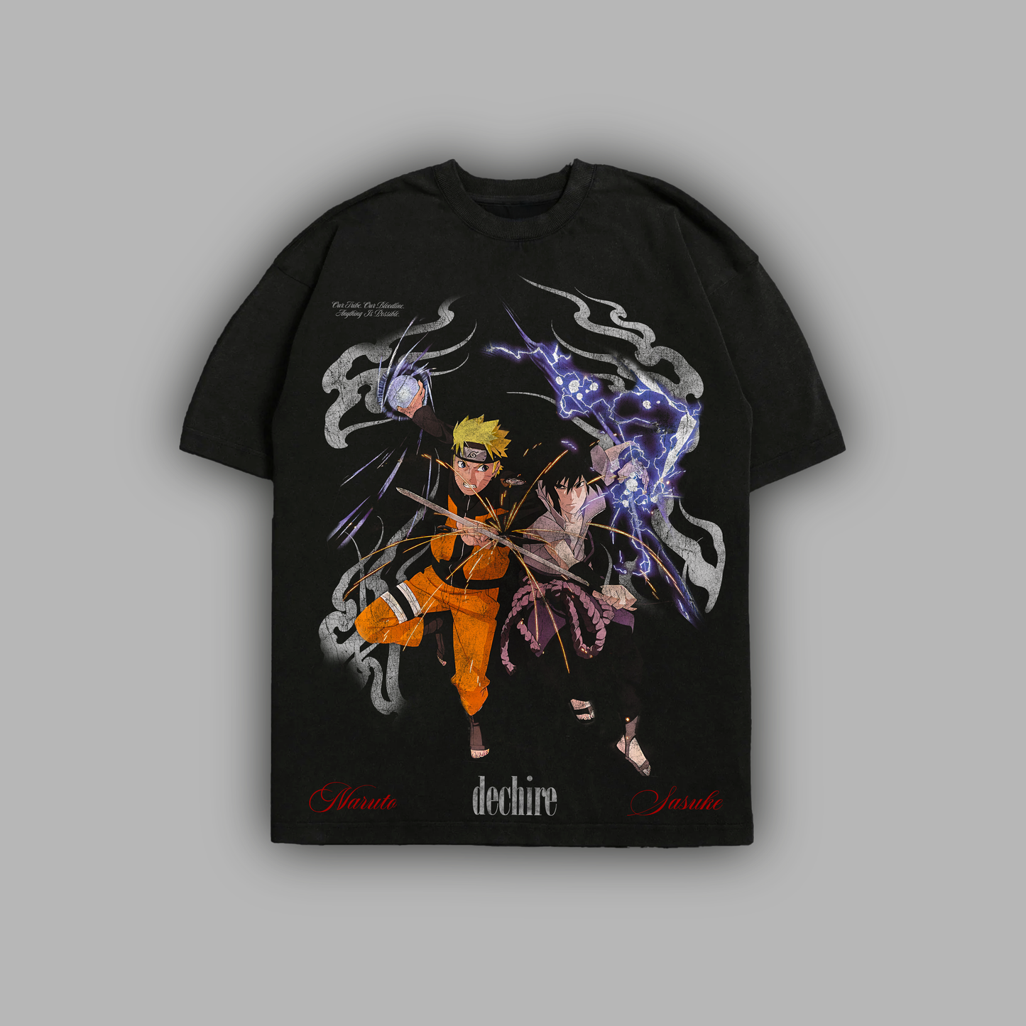 UZAMAKI vs. UCHIHA '1 OF 50' HVYWT OS WASHED GRUNGE TEE