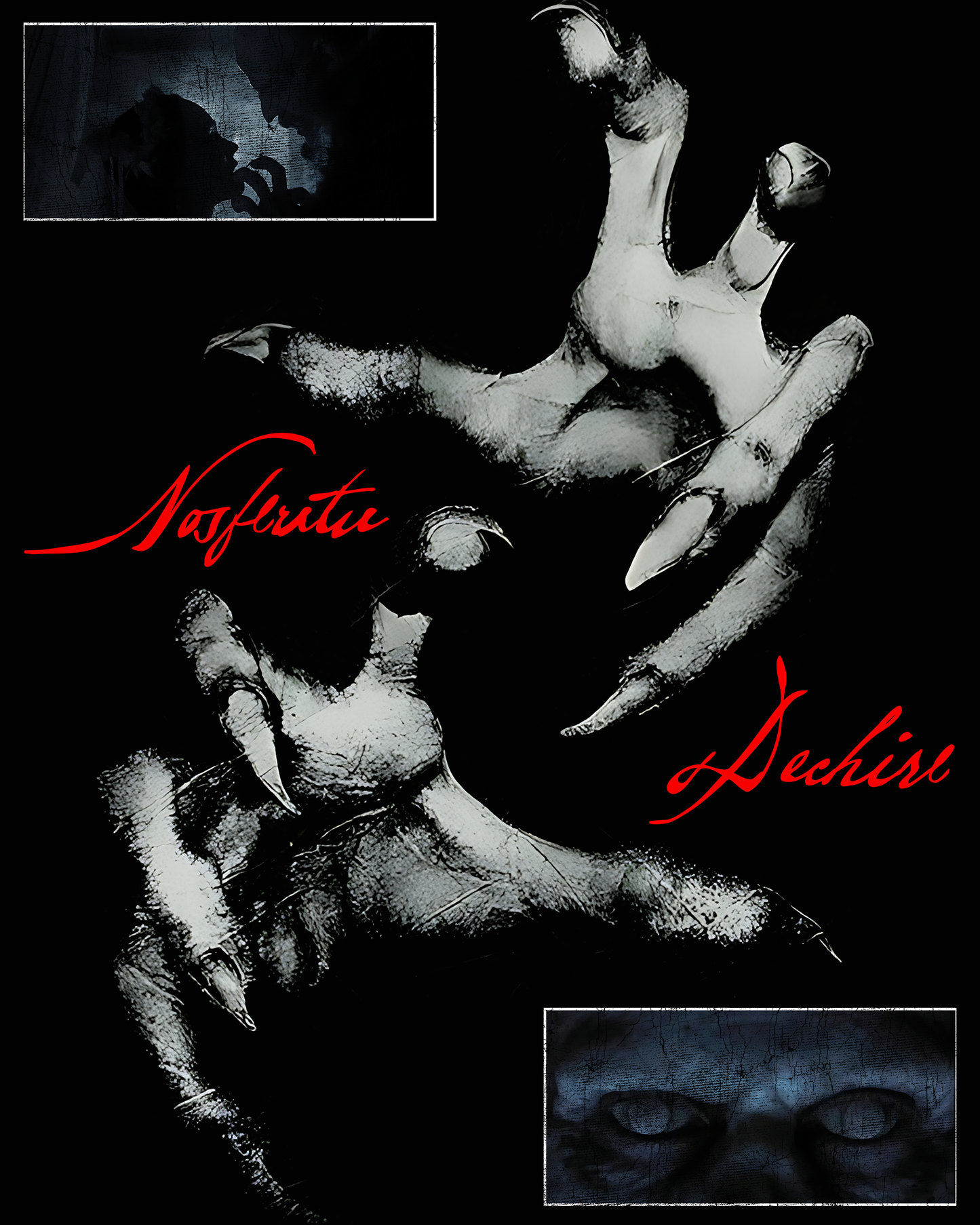 NOSFERATU '128 YEARS OF DRACULA EDITION' OVERSIZED TEE IN BLACK