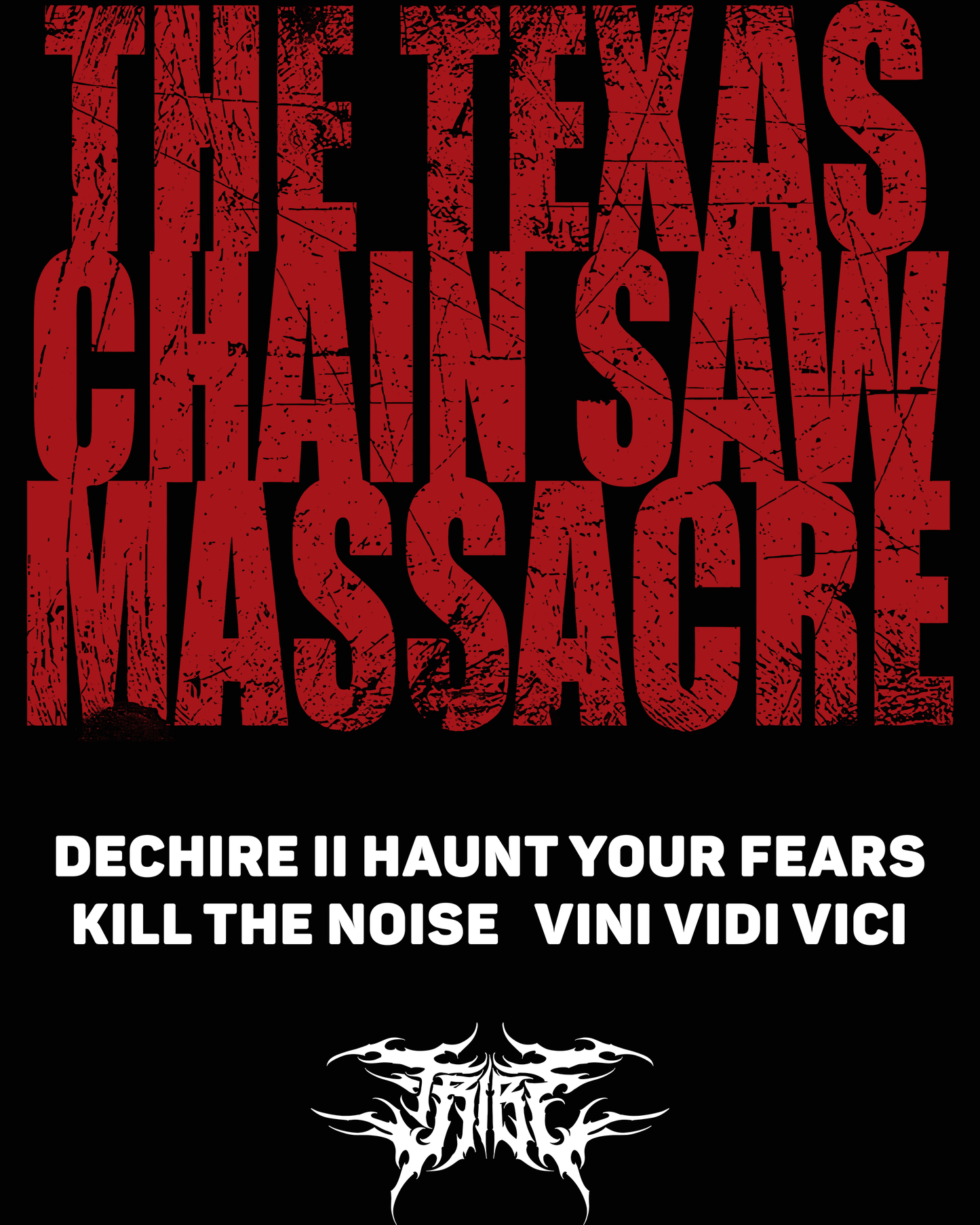 TEXAS CHAINSAW MASSACRE '1 OF 200' OVERSIZED TEE IN BLACK