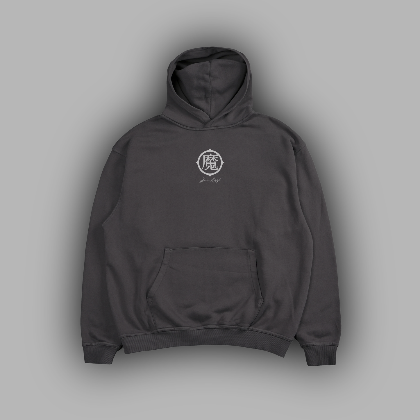 SPECIAL BEAM CANNON DL:MADE 4060 TERRY HOODIE IN STEEL ASH