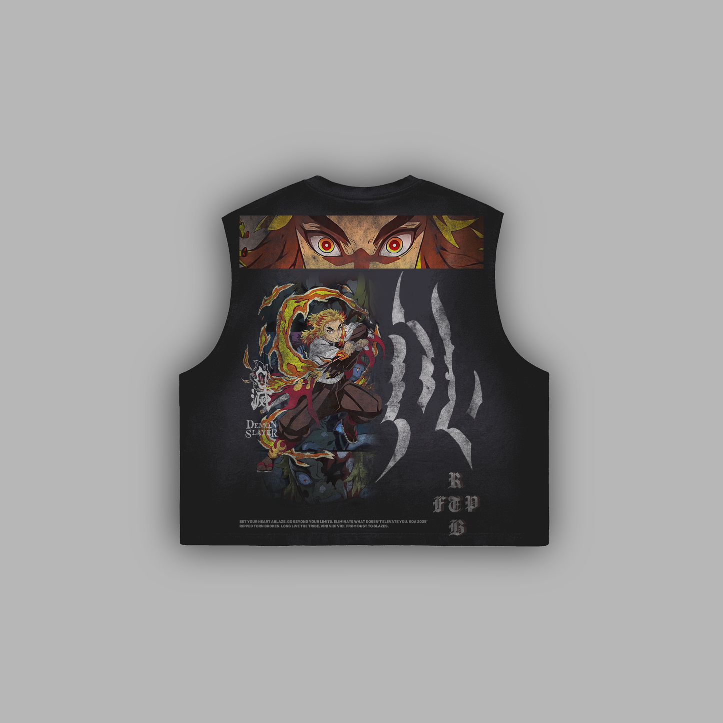 FIRE HASHIRA '1 OF 50' BOXY WASHED MUSCLE TANK
