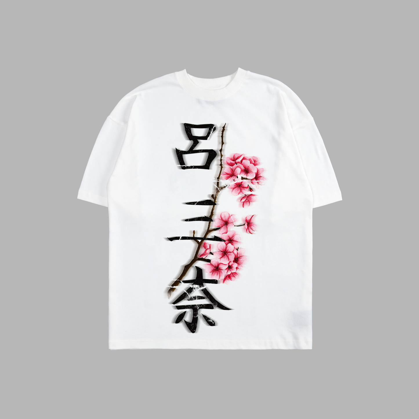 SAKURA 'SOA24' 6oz OVERSIZED TEE IN WHITE