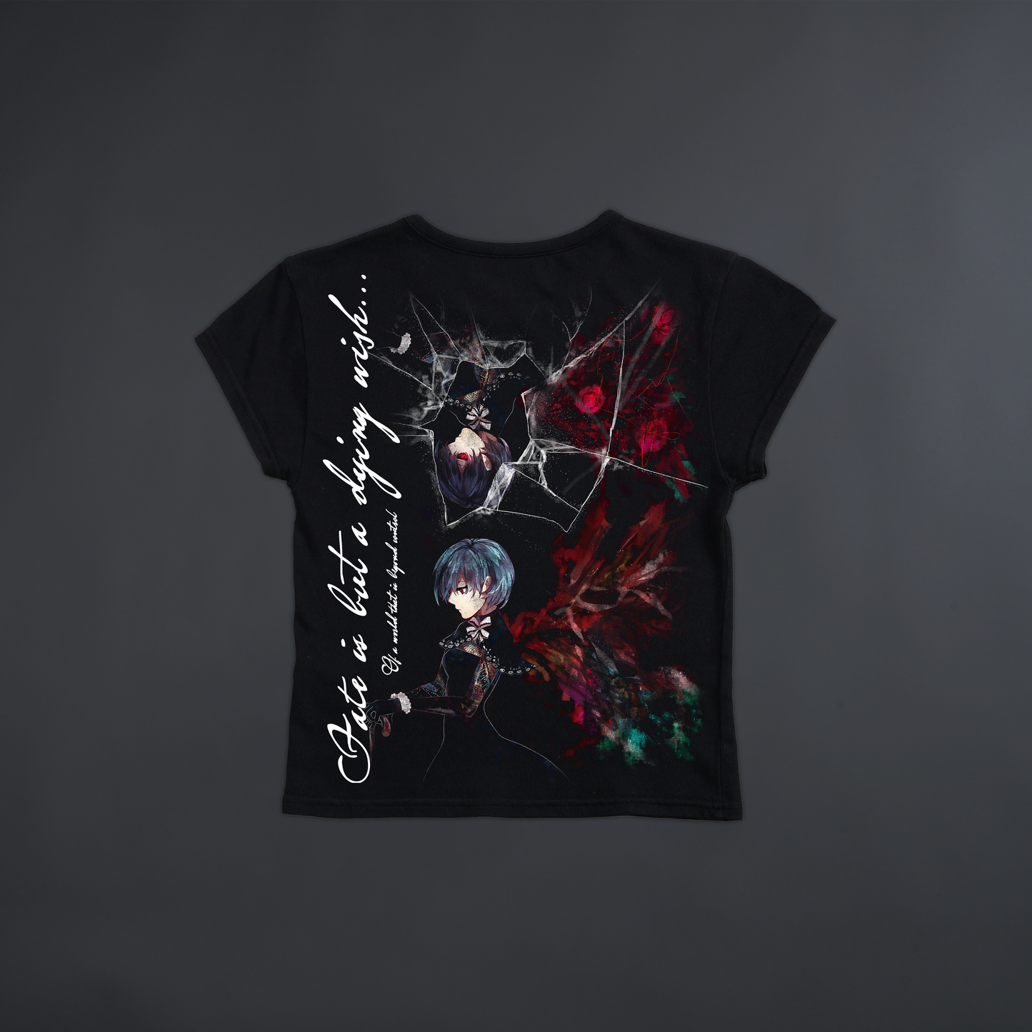 TOUKA: SHATTERED CORE 'BABY' TEE IN BLACK