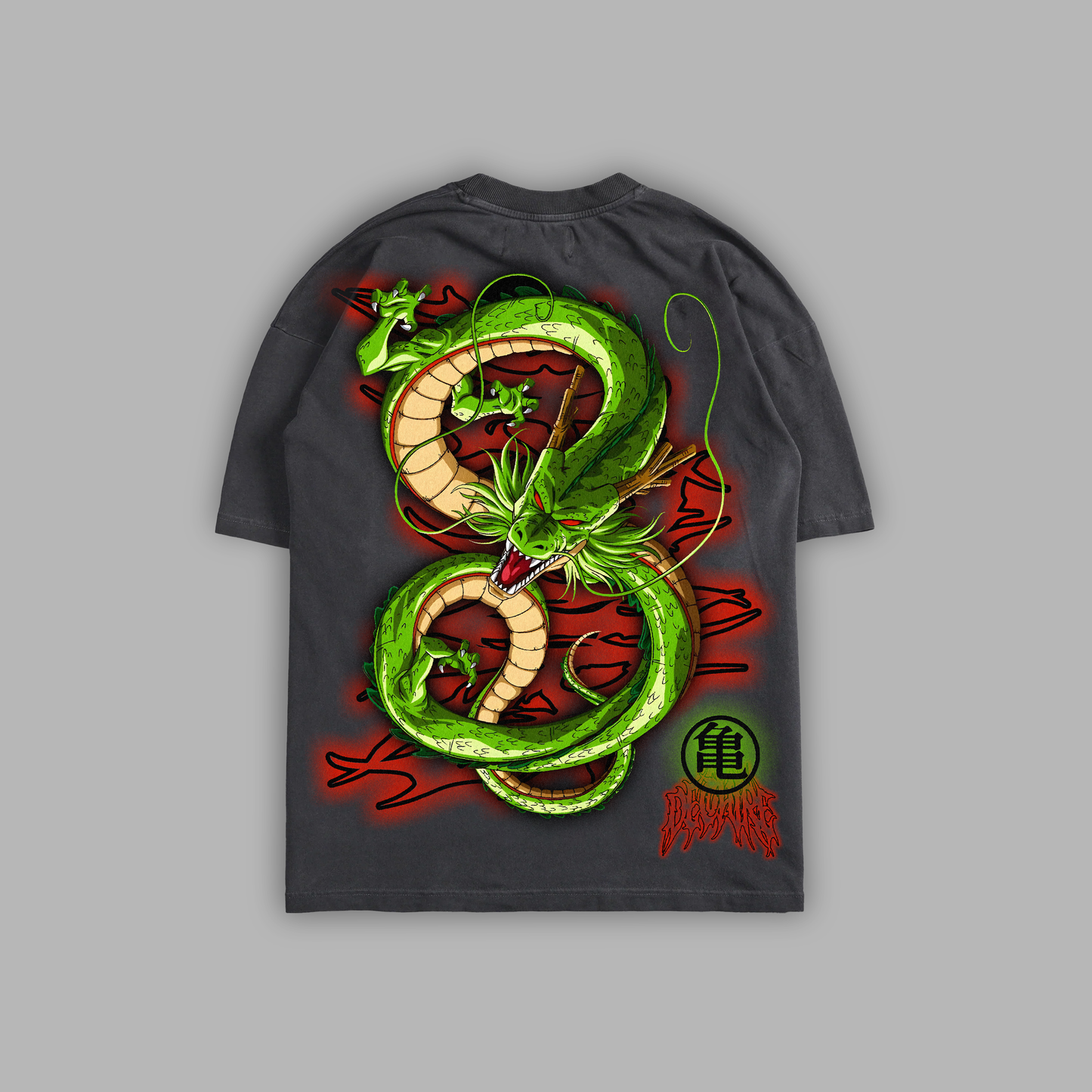 SHENRON: ETERNAL DRAGON 'LIMITED' 8oz OVERSIZED TEE IN GREY