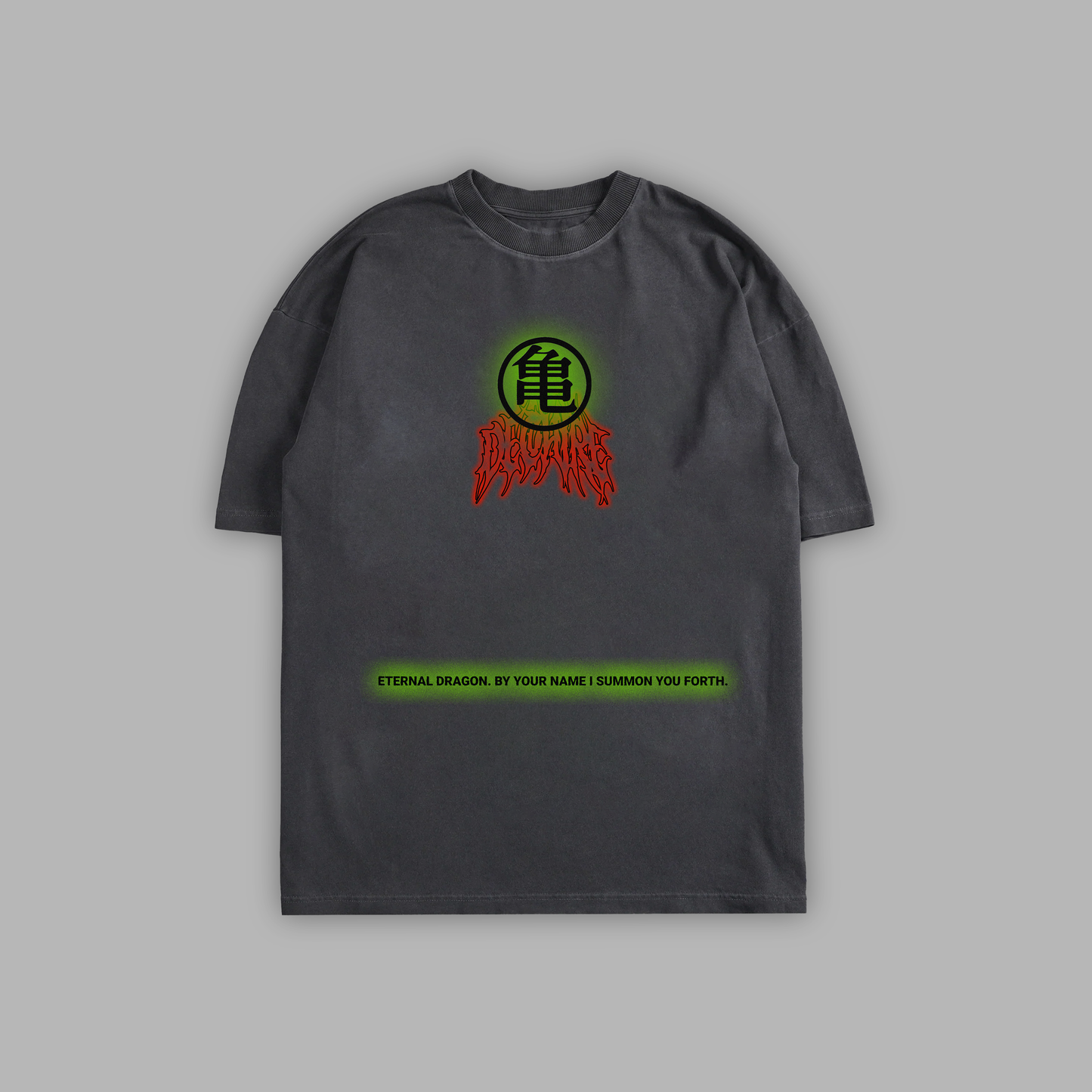 SHENRON: ETERNAL DRAGON 'LIMITED' 8oz OVERSIZED TEE IN GREY