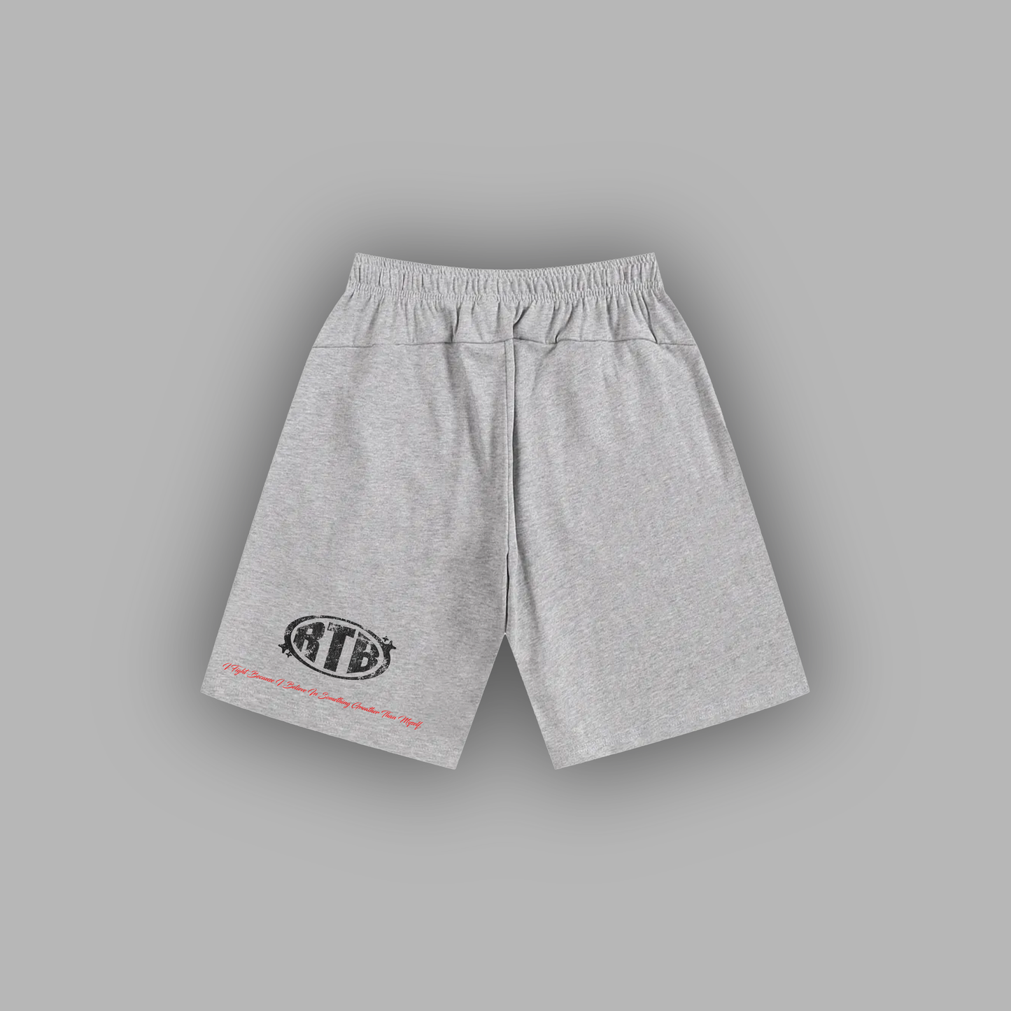 WHERE I REALLY COME FROM 'LIMITED' HVWT ATHLETIC SHORTS IN FLOWER GRAY