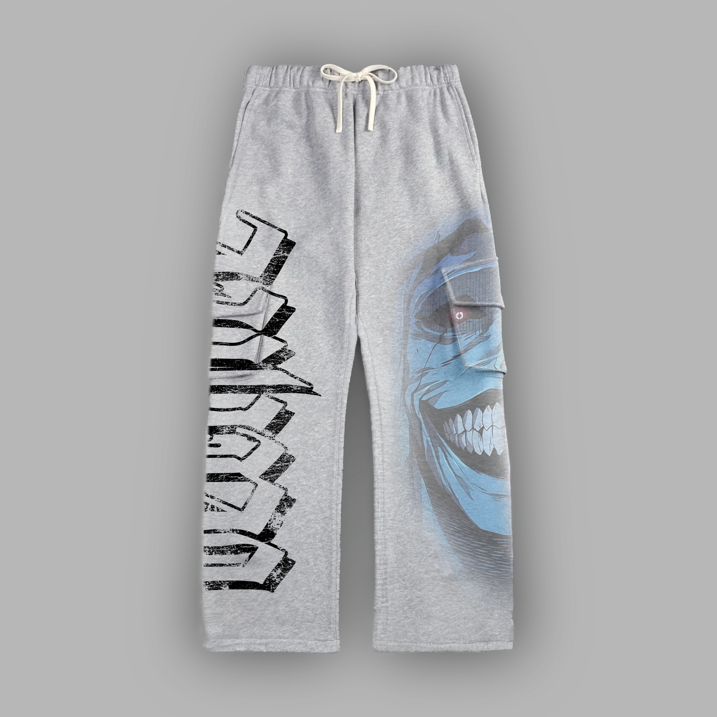 DOUBLE DUNGEON '1 of 25' CARGO SWEATS IN ATHLETIC GRAY