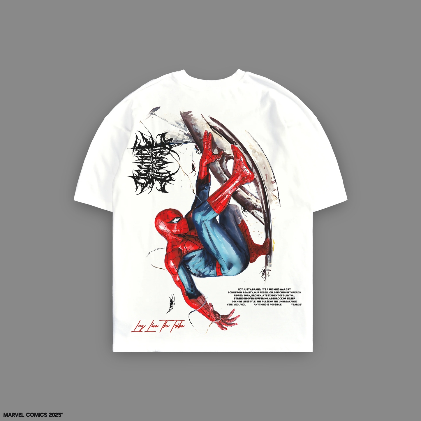 THE AMAZING SPIDER-MAN 'LIMITED' 10oz OVERSIZED TEE IN WHITE