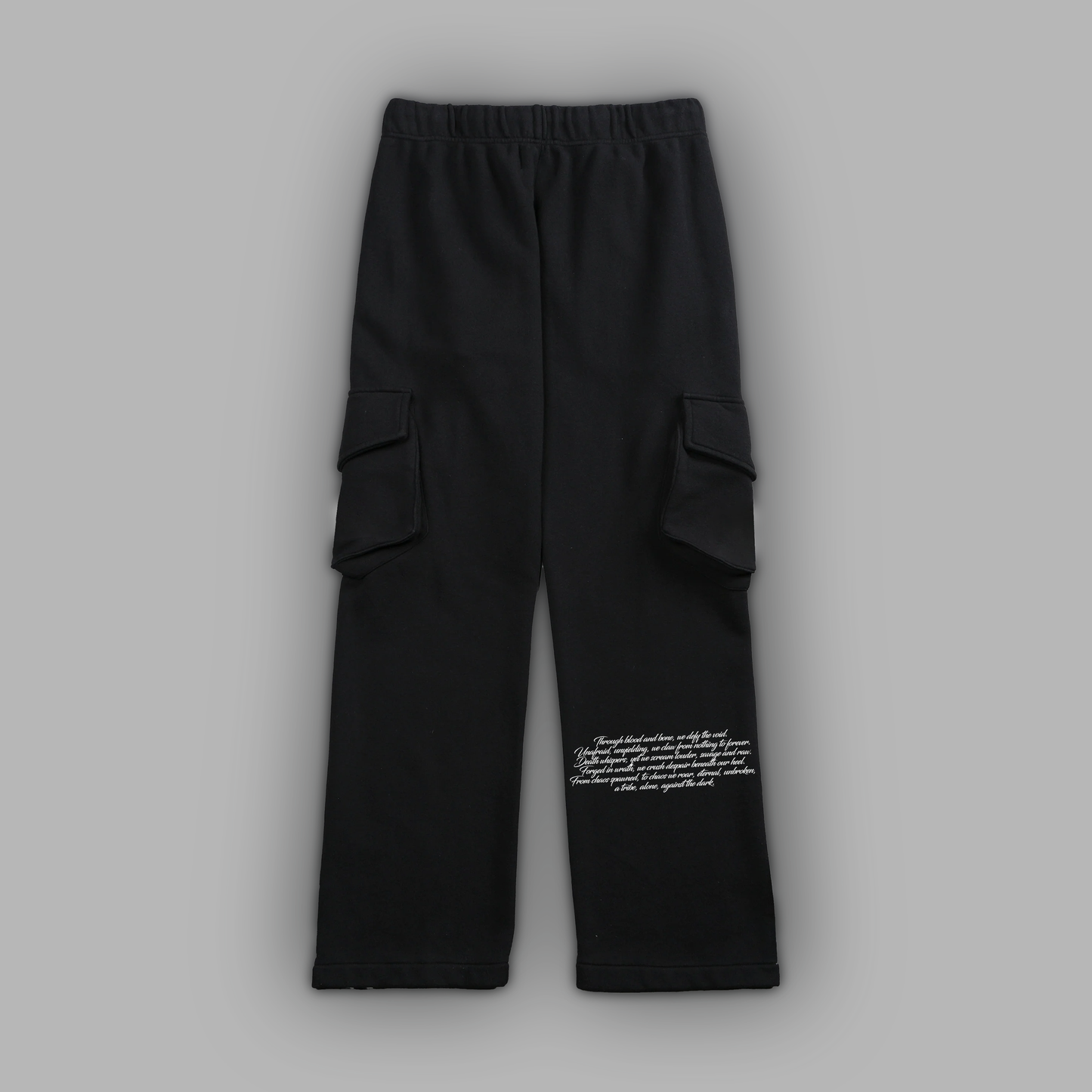 THE TRIBE FOREVER CARGO SWEATS IN BLACK