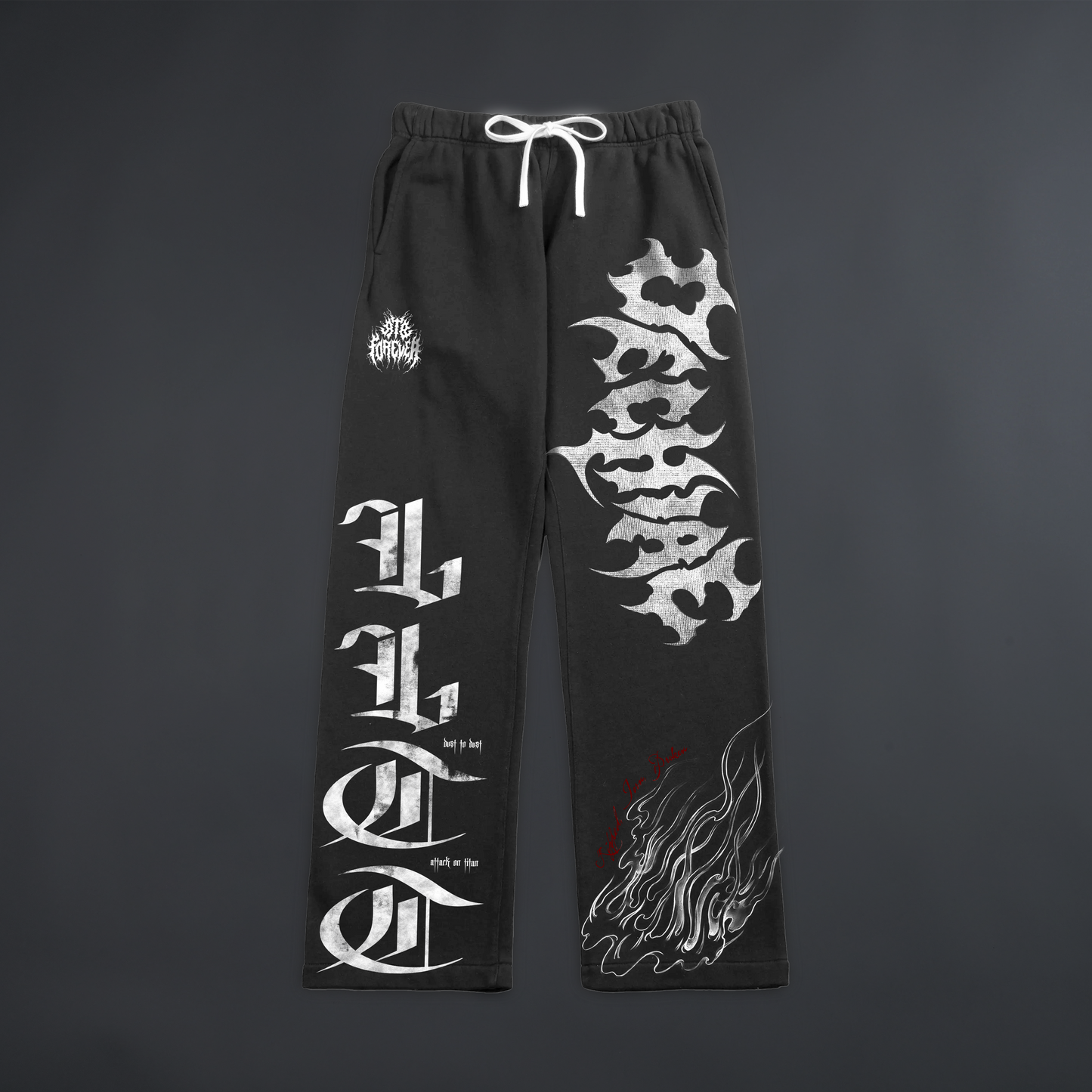 ATTACK ON TITAN || WIDE LEG SWEATS IN PURE GRAY