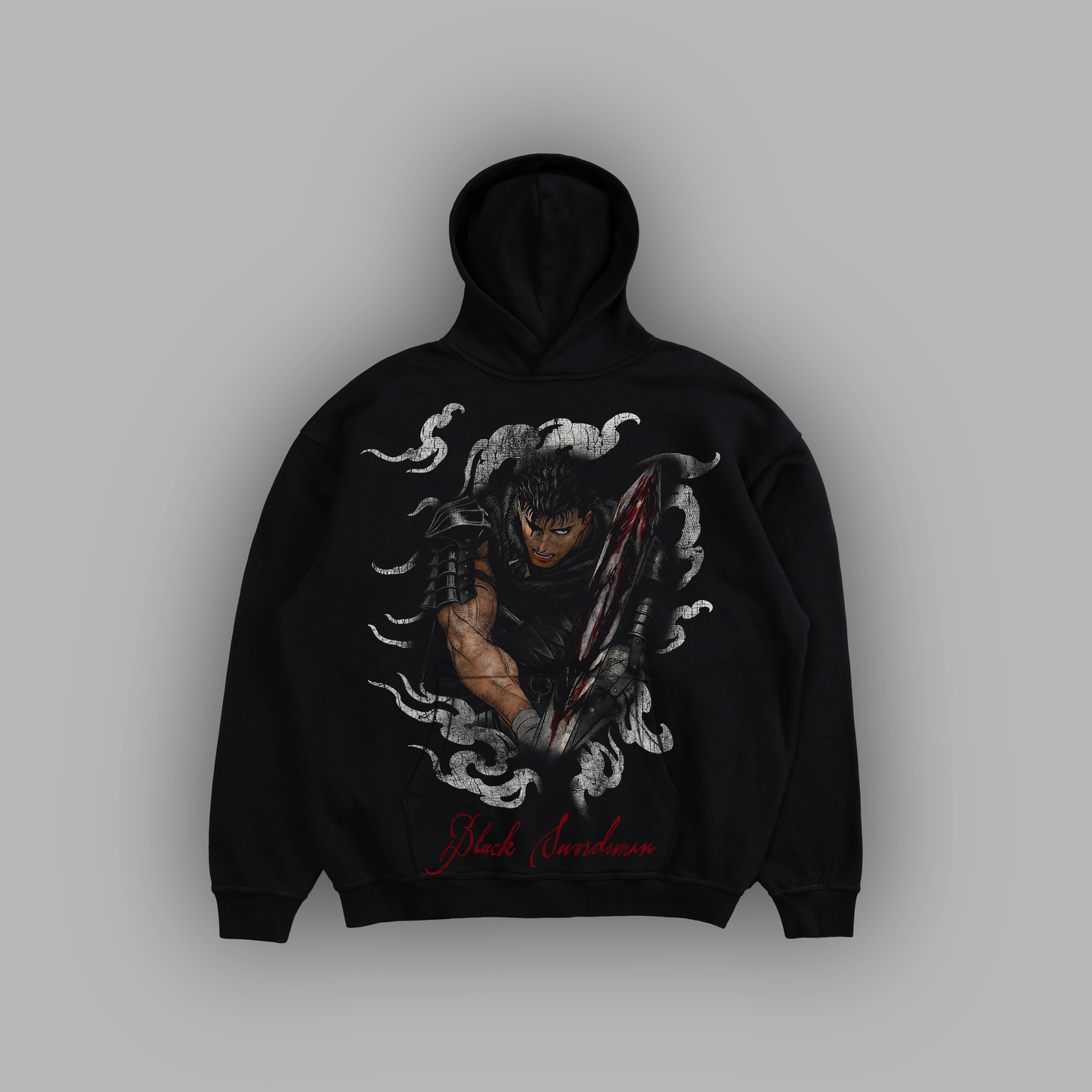 BLACK SWORDSMAN 'LIMITED' DL:WORLDWIDE HVYWT OS HOODIE