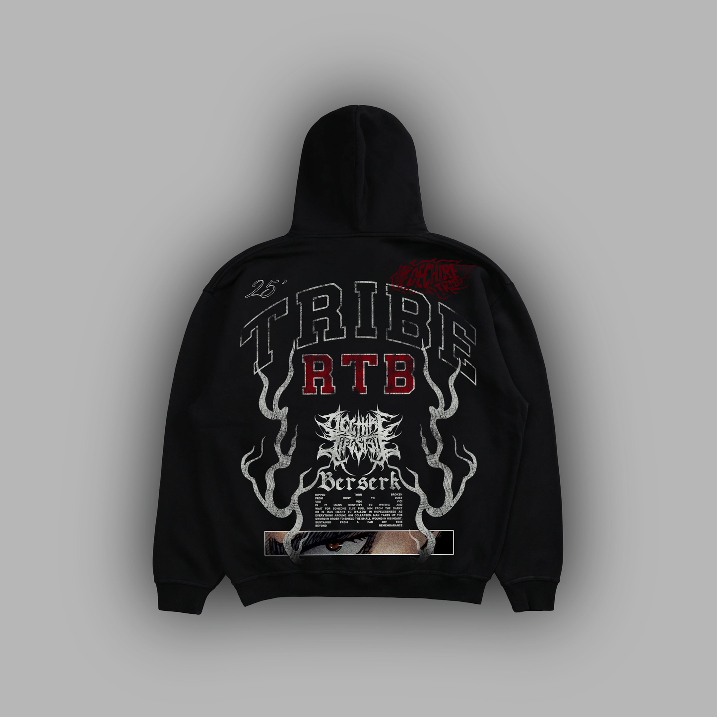 BLACK SWORDSMAN 'LIMITED' DL:WORLDWIDE HVYWT OS HOODIE